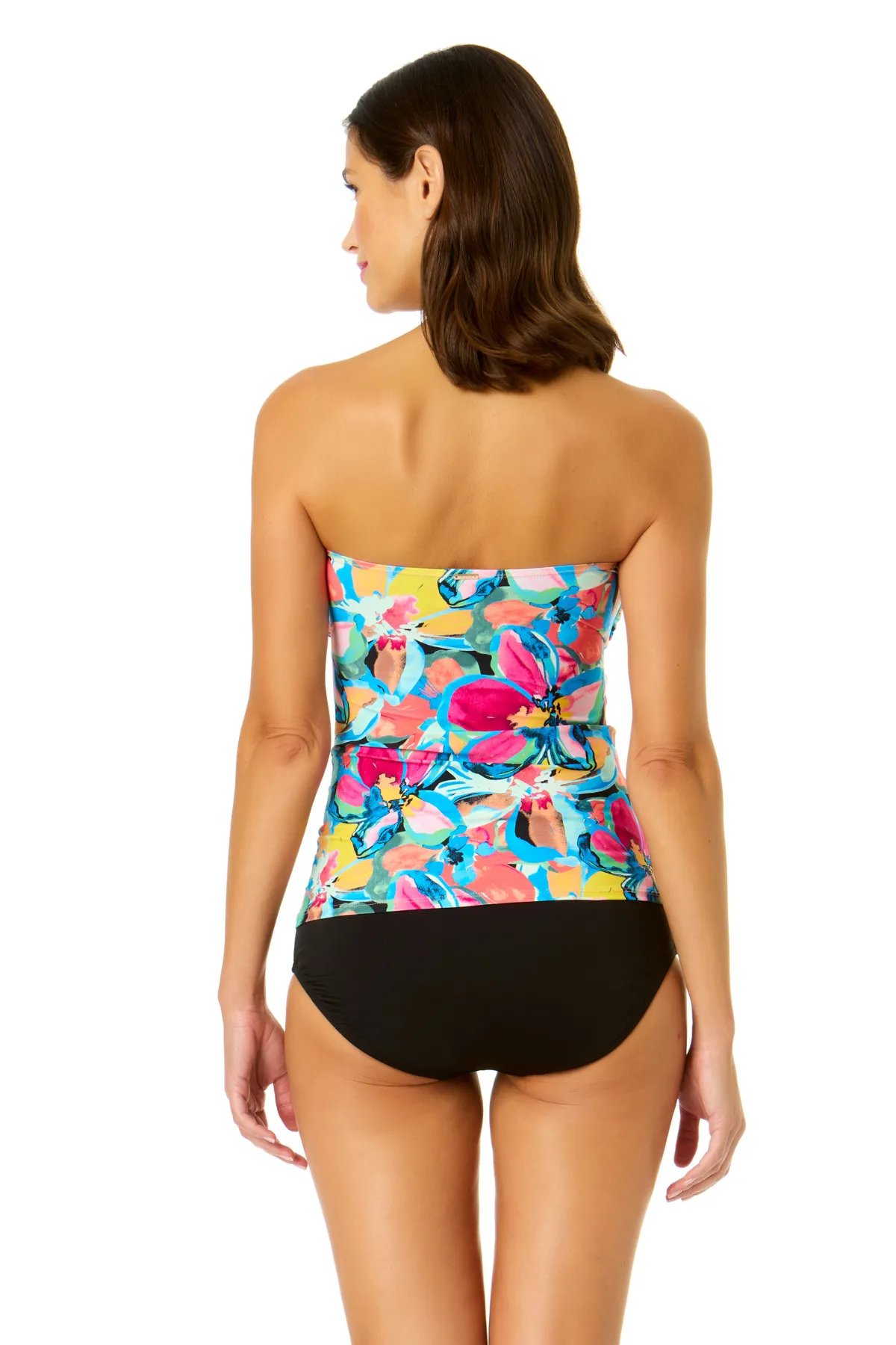 Women's Amalfi Floral Twist Front Bandeaukini Swim Top sold by Anne Cole product image thumbnail 2
