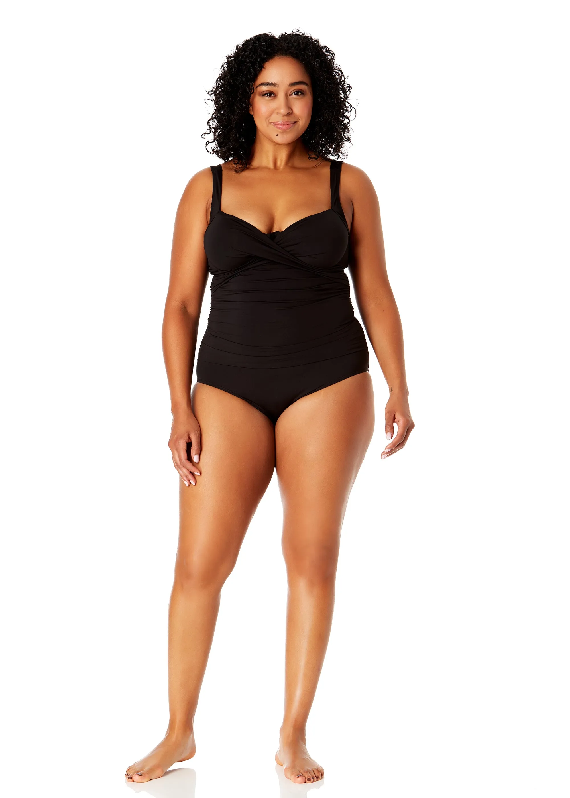 Women's Plus Size Live In Color Underwire Surplice One Piece Swimsuit sold by Anne Cole product image thumbnail 4