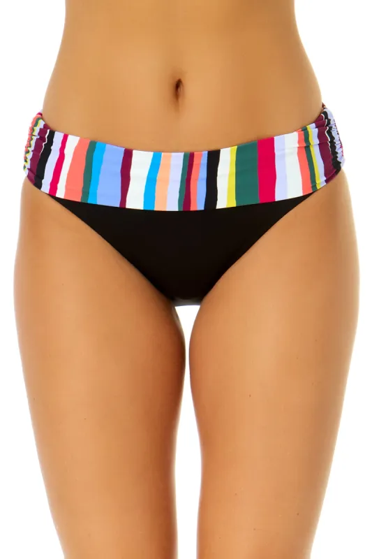 Women's Easy Breezy Stripe Printed Fold Over Bikini Bottom sold by Anne Cole