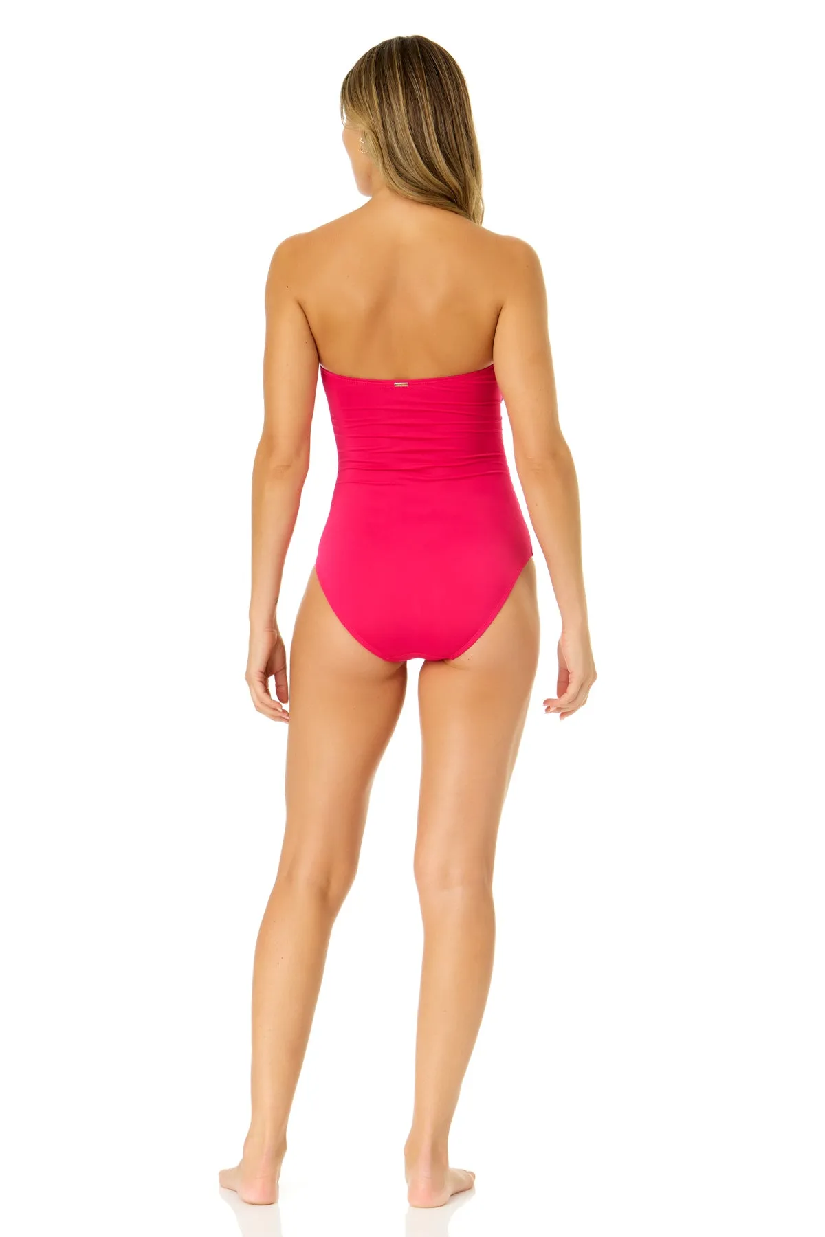 Women's Live In Color Twist Front Shirred One Piece Swimsuit sold by Anne Cole product image thumbnail 4