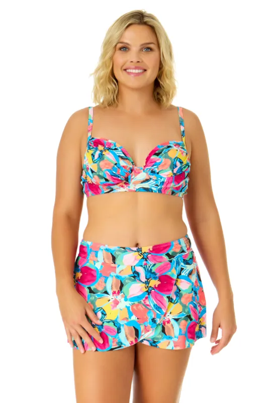 Women's Amalfi Floral Shirred Underwire Bikini Top sold by Anne Cole
