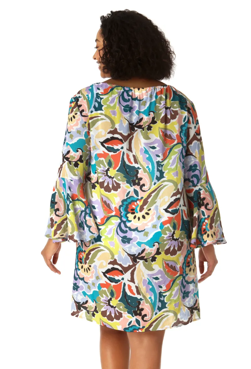 Anne Cole Plus - Women's Bell Sleeve Tunic Swimsuit Cover Up sold by Anne Cole product image thumbnail 2