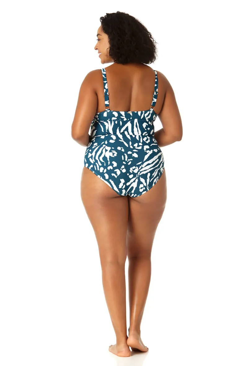 Anne Cole Plus - Women's V-Wire One Piece Swimsuit sold by Anne Cole product image thumbnail 4