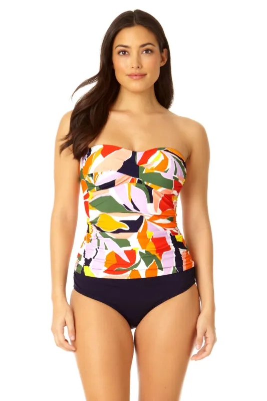 Anne Cole - Women's Twist Front Bandeaukini Swim Top made by Anne Cole