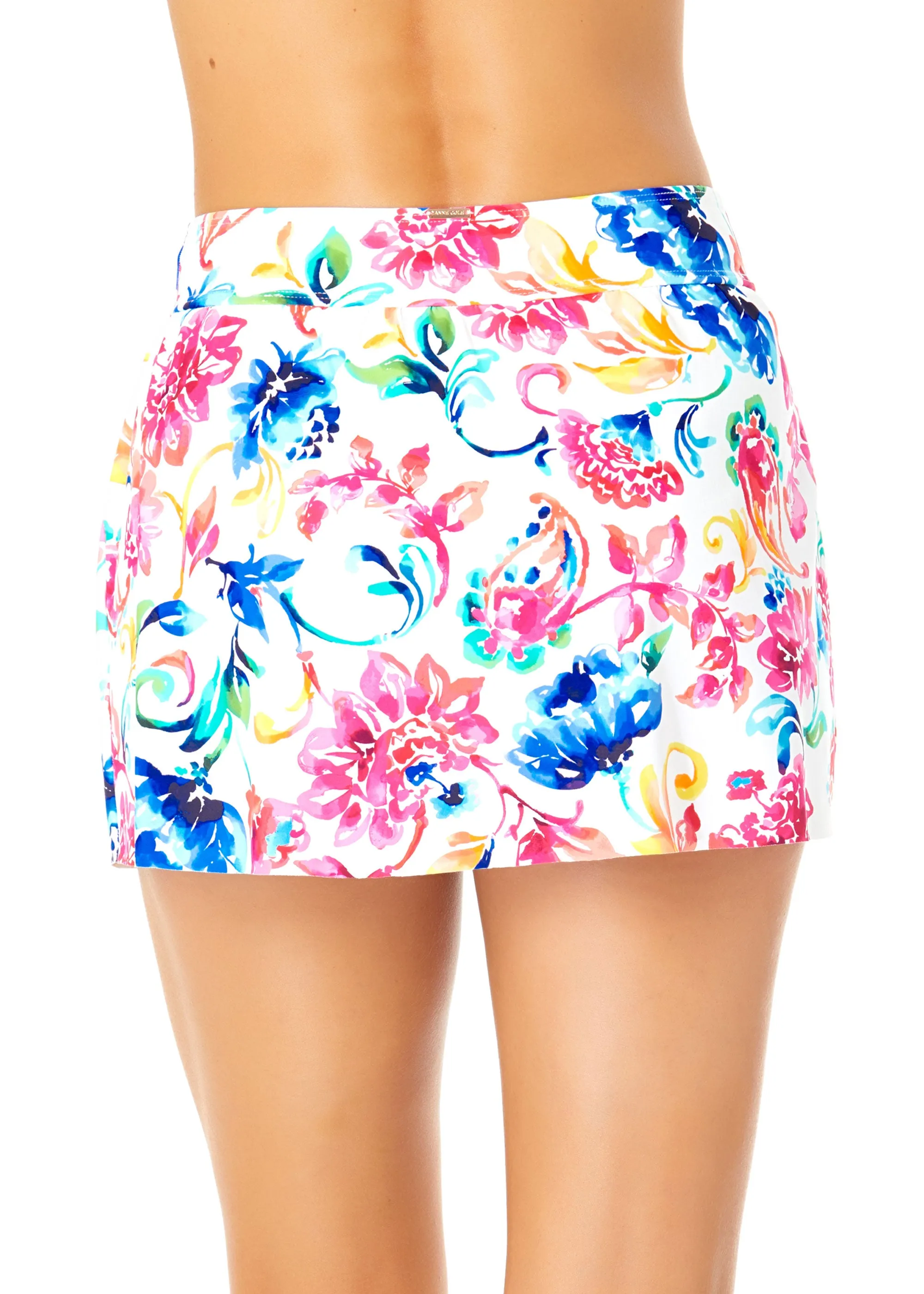 Women's Watercolor Paisley Drape Front Mid Rise Swim Skirt Bottom sold by Anne Cole product image thumbnail 2