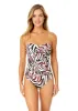 Women's Tiger Dance Twist Front Shirred One Piece Swimsuit sold by Anne Cole