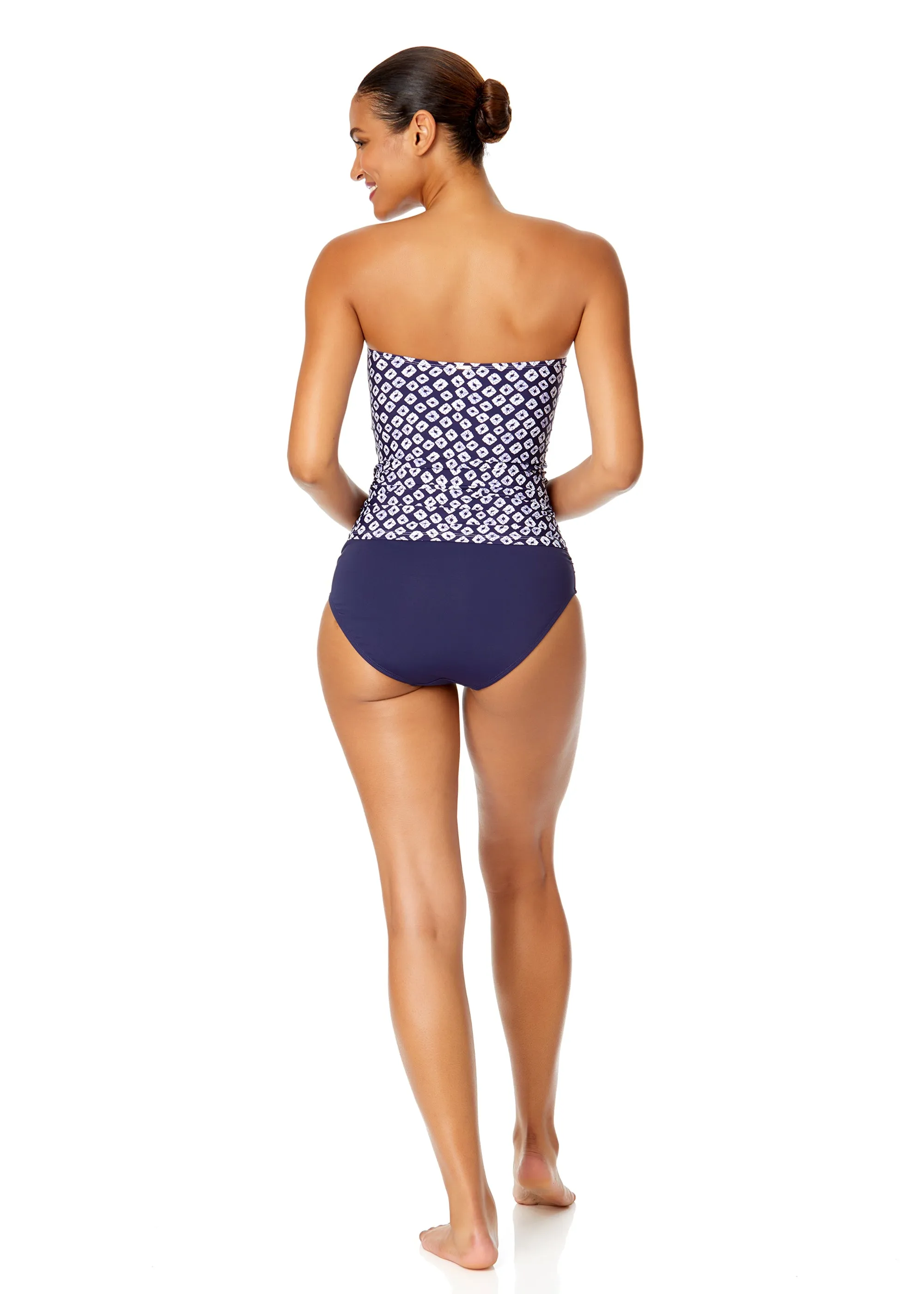 Women's Shibori Geo Twist Front Bandeaukini Swim Top sold by Anne Cole product image thumbnail 4