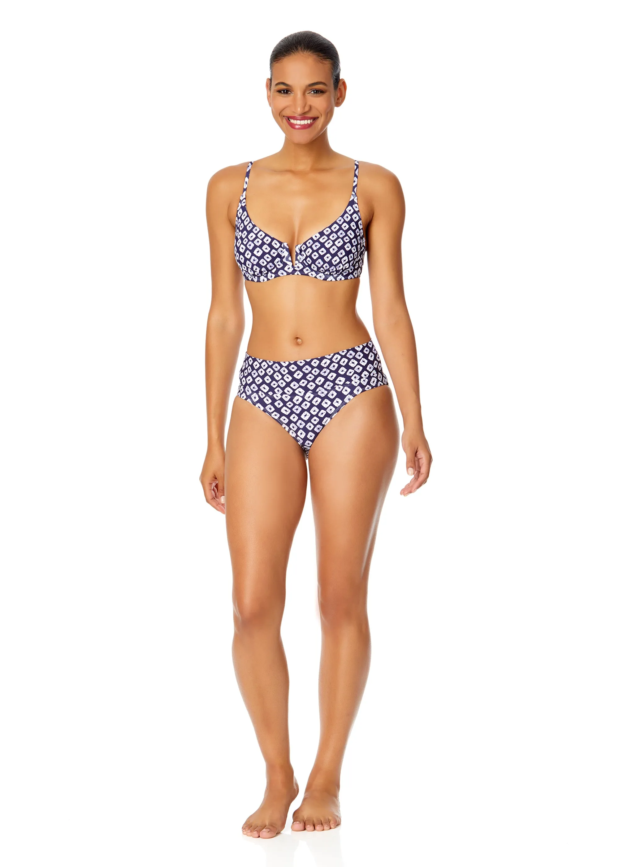 Women's Shibori Geo V Wire Underwire Bikini Swim Top sold by Anne Cole product image thumbnail 3