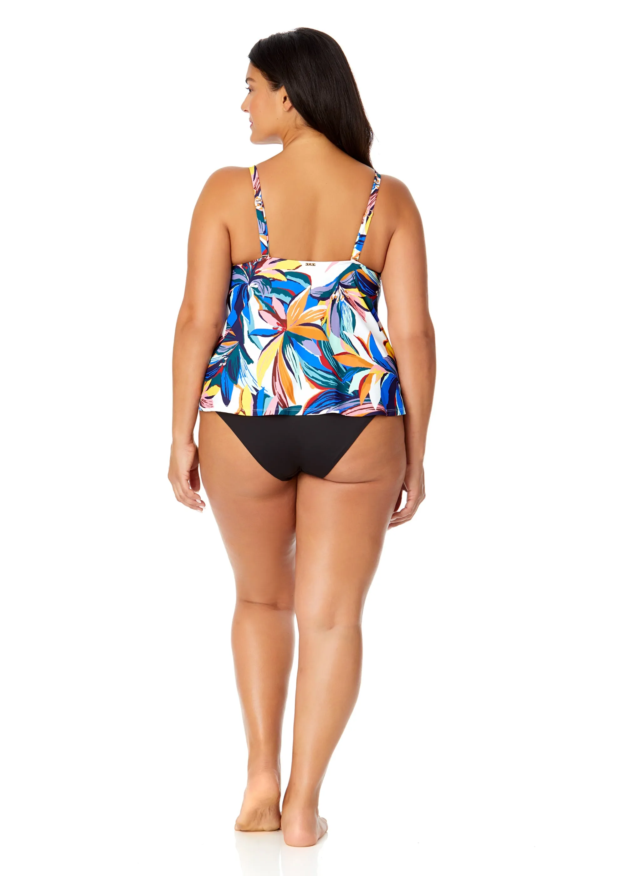 Women's Plus Riviera Floral Easy Triangle Tankini Swim Top sold by Anne Cole product image thumbnail 4