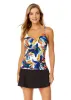 Women's Riviera Floral Hidden Underwire Drape Front Tankini Swim Top sold by Anne Cole