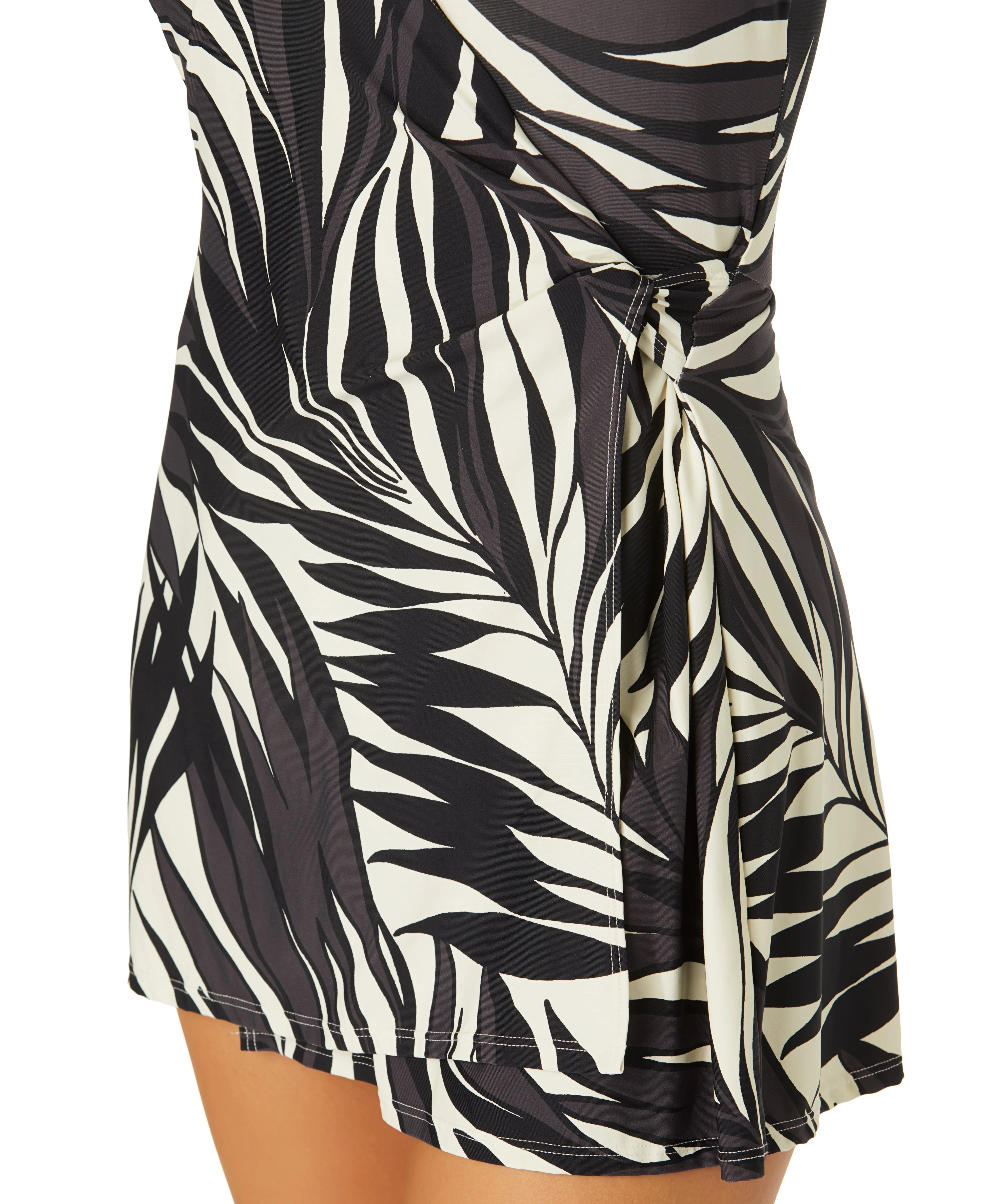 Women's Palm Chic Surplice Twist Skirted Swimdress sold by Anne Cole product image thumbnail 3