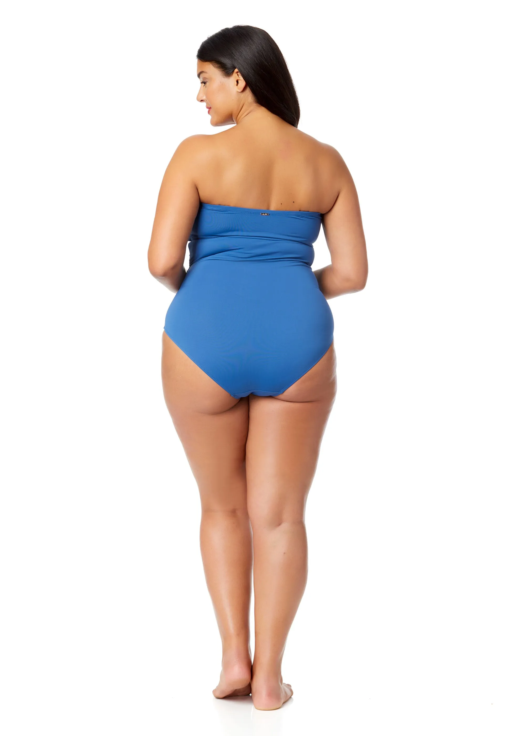 Women's Plus Live In Color Twist Front Shirred One Piece Swimsuit sold by Anne Cole product image thumbnail 5