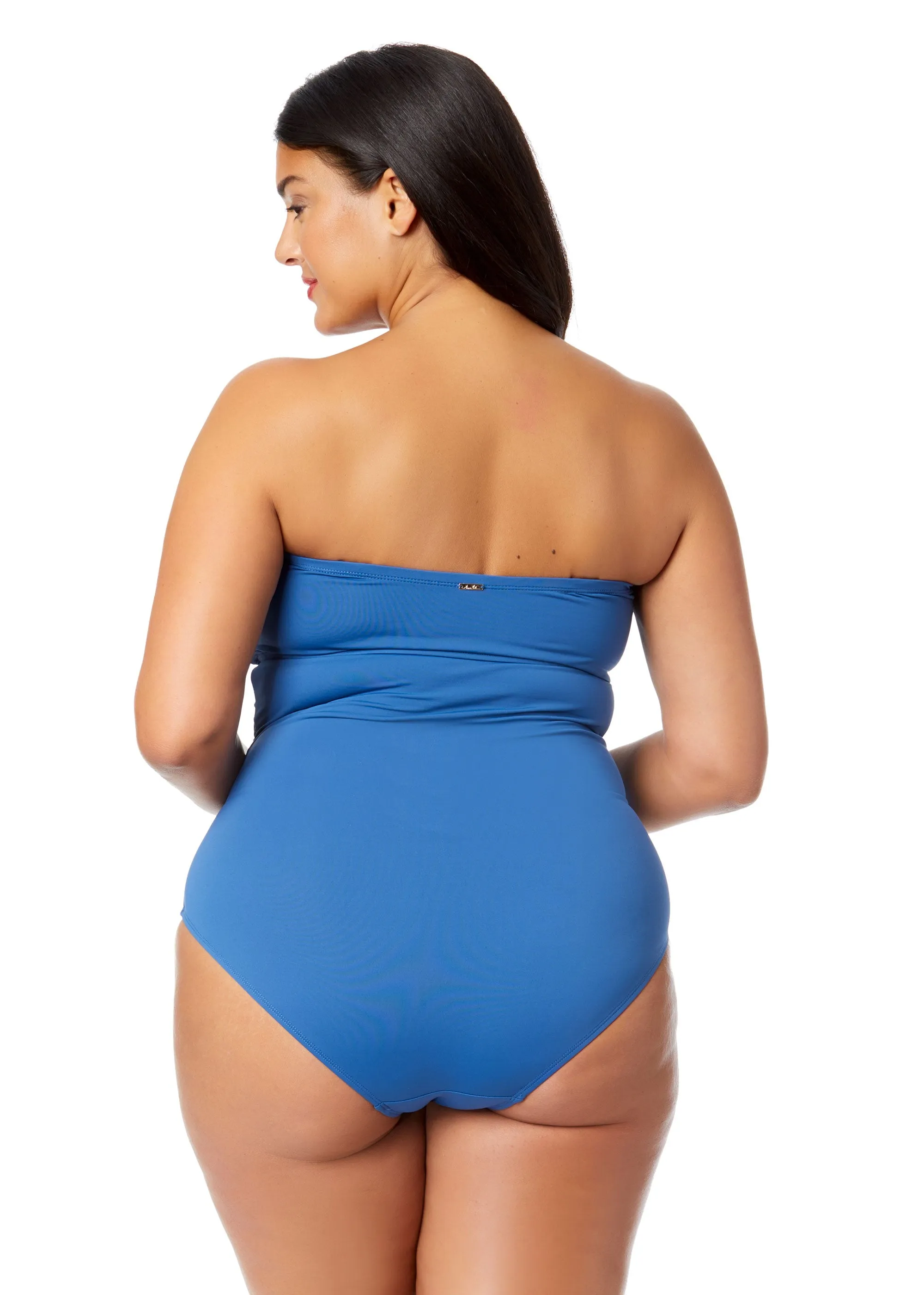 Women's Plus Live In Color Twist Front Shirred One Piece Swimsuit sold by Anne Cole product image thumbnail 2