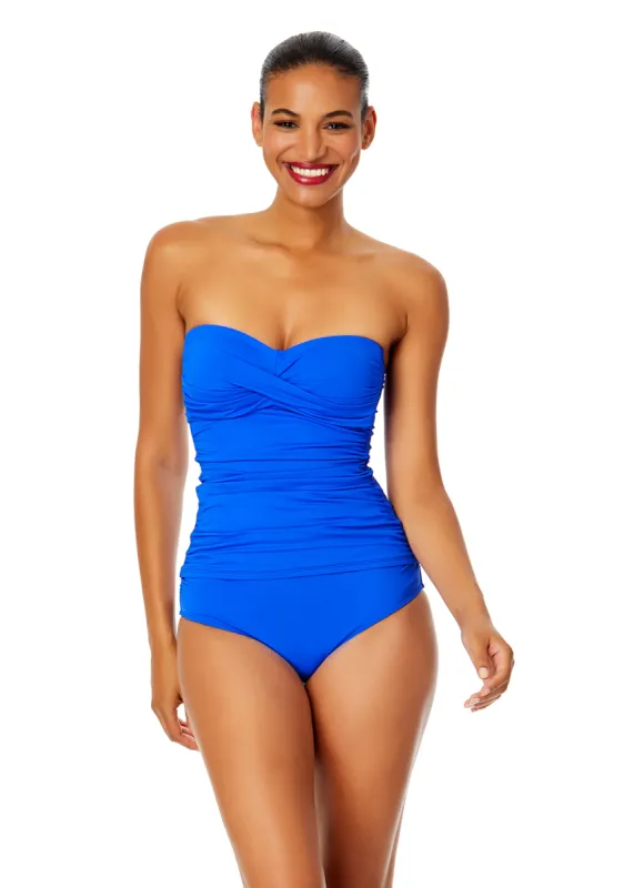 Women's Live In Color Twist Front Bandeaukini Swim Top sold by Anne Cole