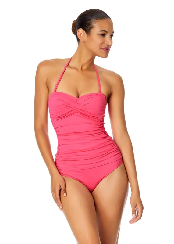 Women's Live In Color Twist Front Bandeaukini Swim Top sold by Anne Cole