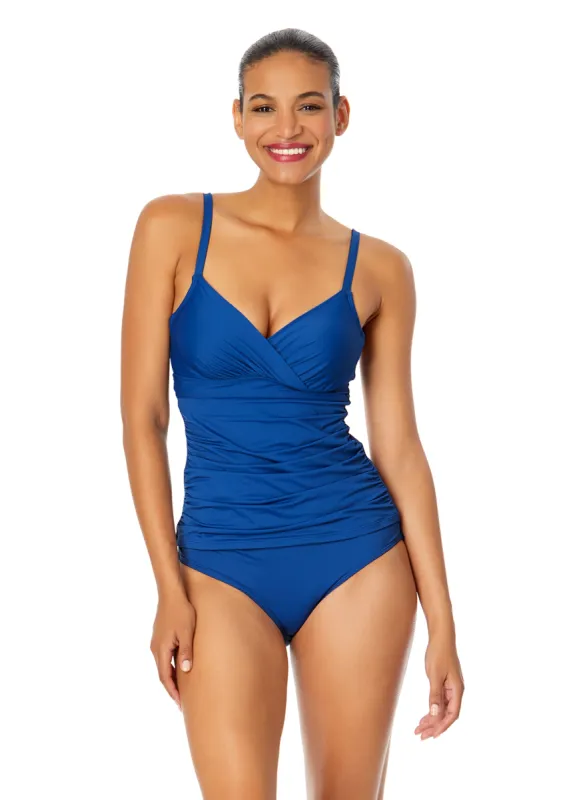 Women's Live In Color Twist Front Underwire Tankini Swim Top sold by Anne Cole