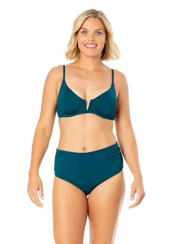 Women's Live In Color V Wire Underwire Bikini Top sold by Anne Cole