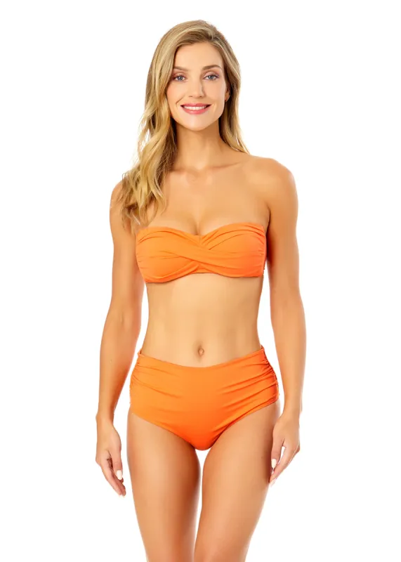 Women's Live In Color Twist Bandeau Bikini Top sold by Anne Cole