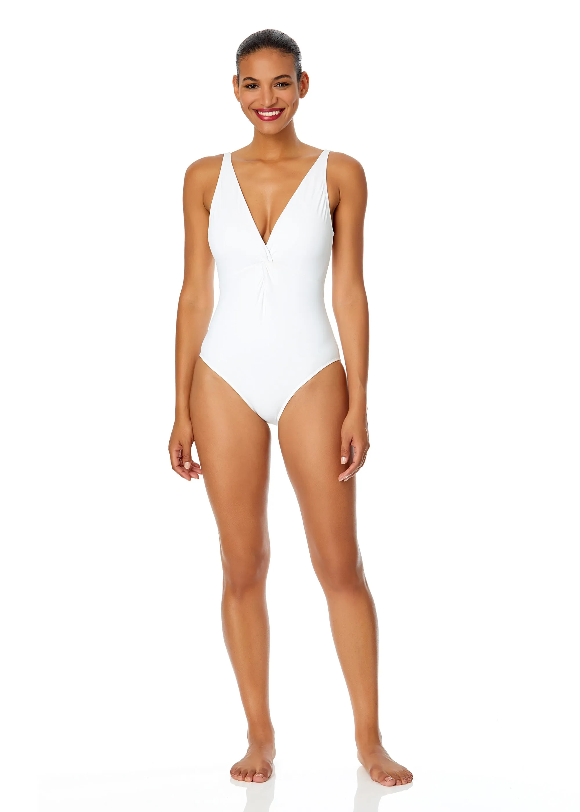 Women's Live In Color Plunge Twist One Piece Swimsuit sold by Anne Cole product image thumbnail 3