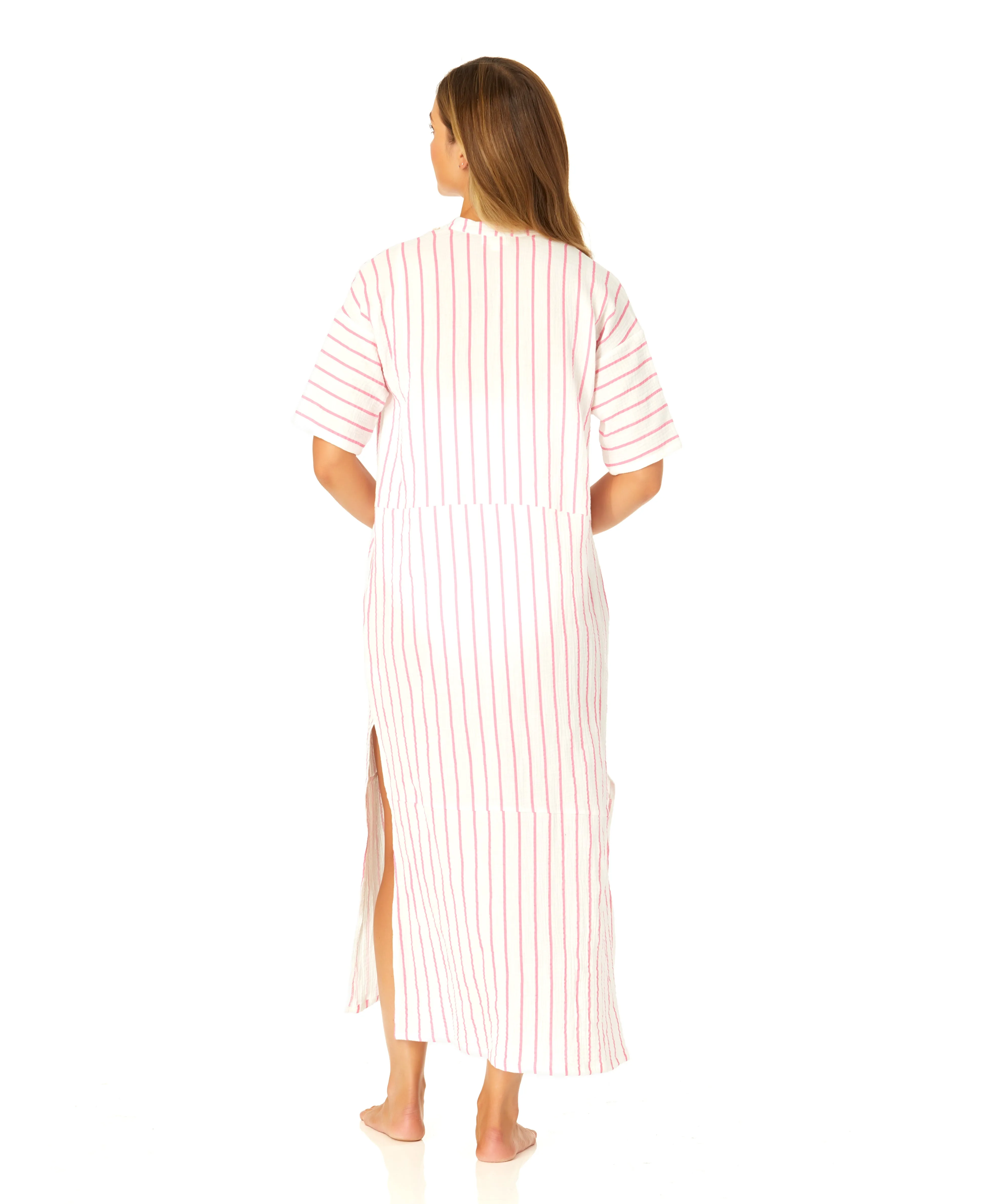 Women's Maxi Dress With Side Slits And Shell Details Cover Up sold by Anne Cole product image thumbnail 3