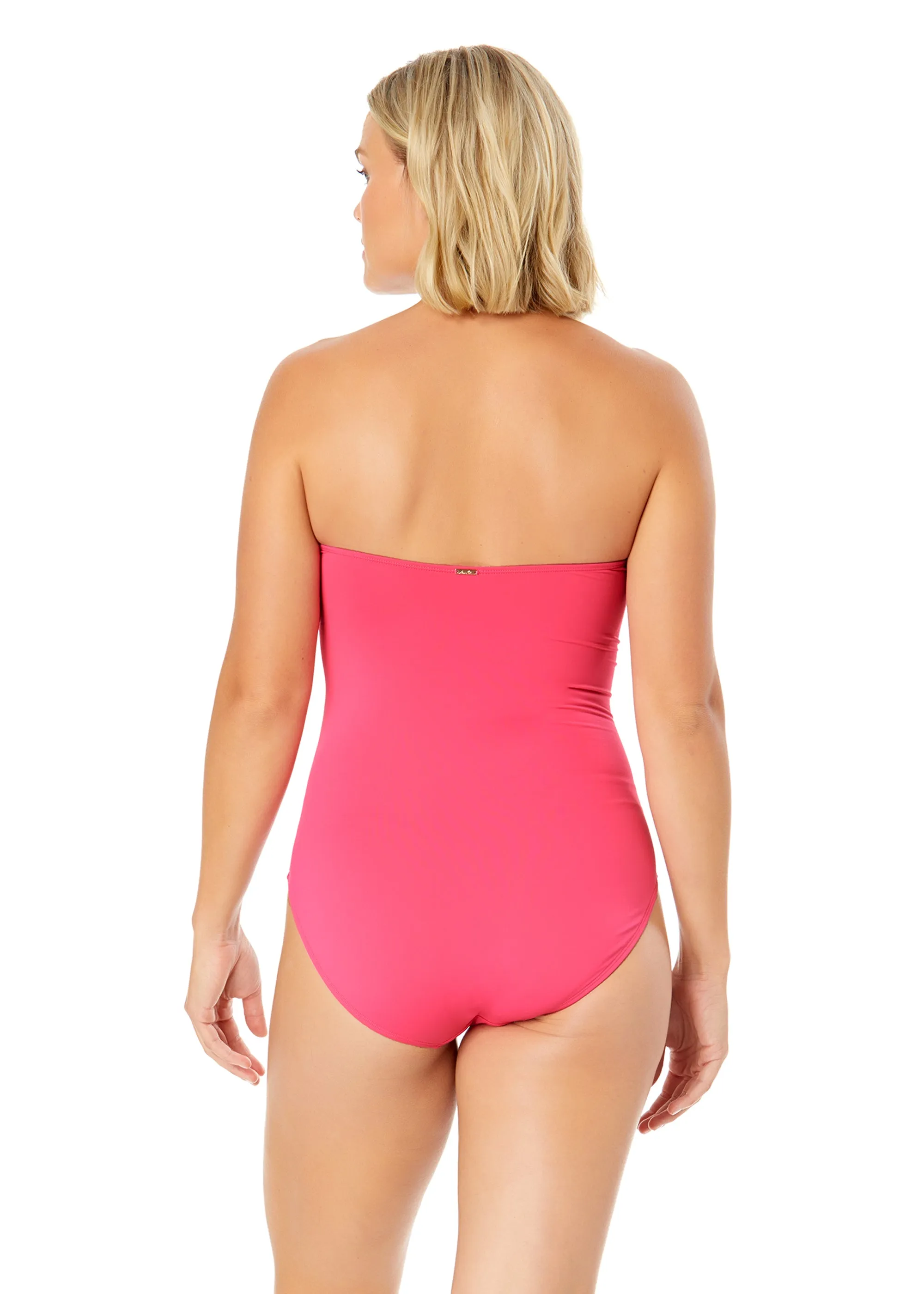 Women's Live In Color Twist Front Shirred One Piece Swimsuit sold by Anne Cole product image thumbnail 3