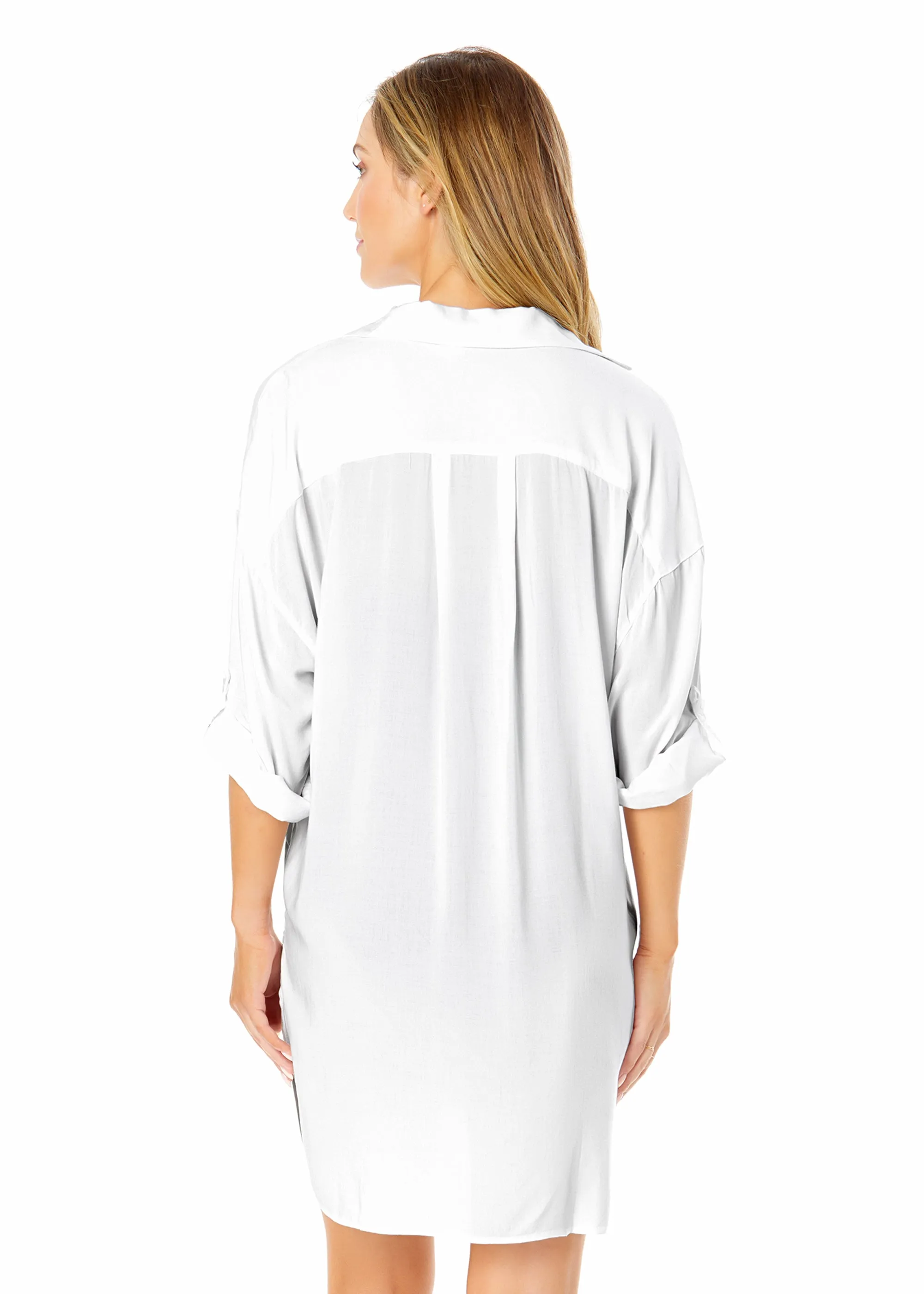 Women's Live In Color Button Down Shirt Swimsuit Cover Up sold by Anne Cole product image thumbnail 2