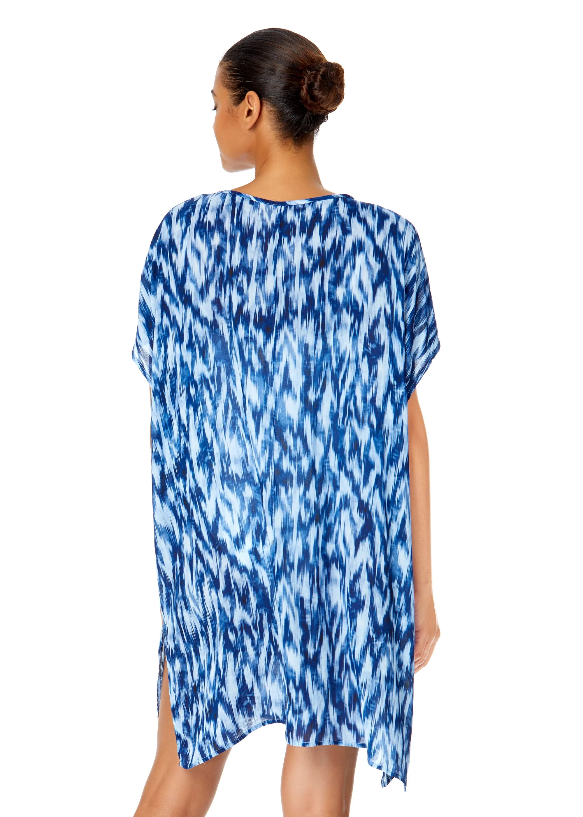 Women's Tie Dye Ikat Easy Tunic Swimsuit Cover Up sold by Anne Cole product image thumbnail 3