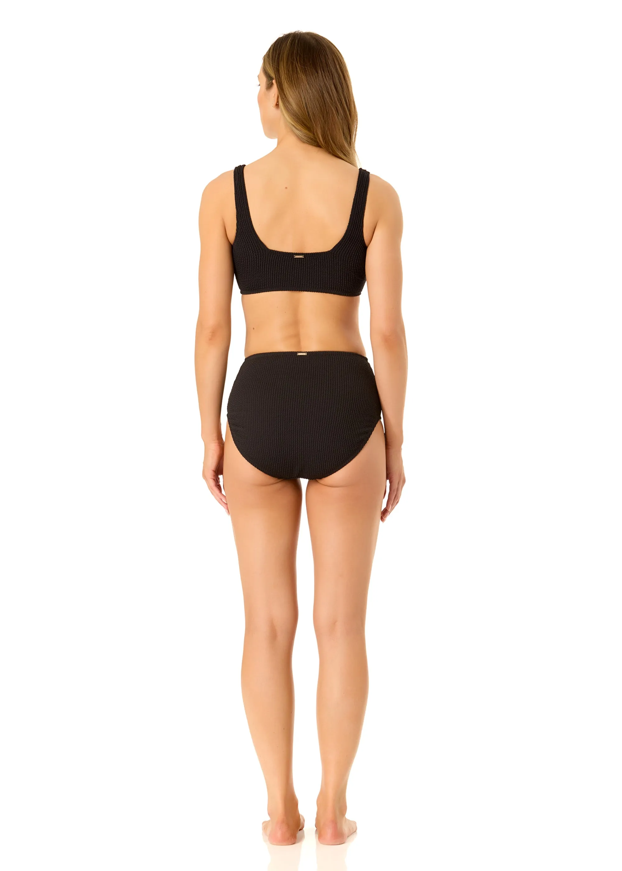 Women's Live In Color Textured Classic Square Neck Bralette Bikini Swim Top sold by Anne Cole product image thumbnail 5