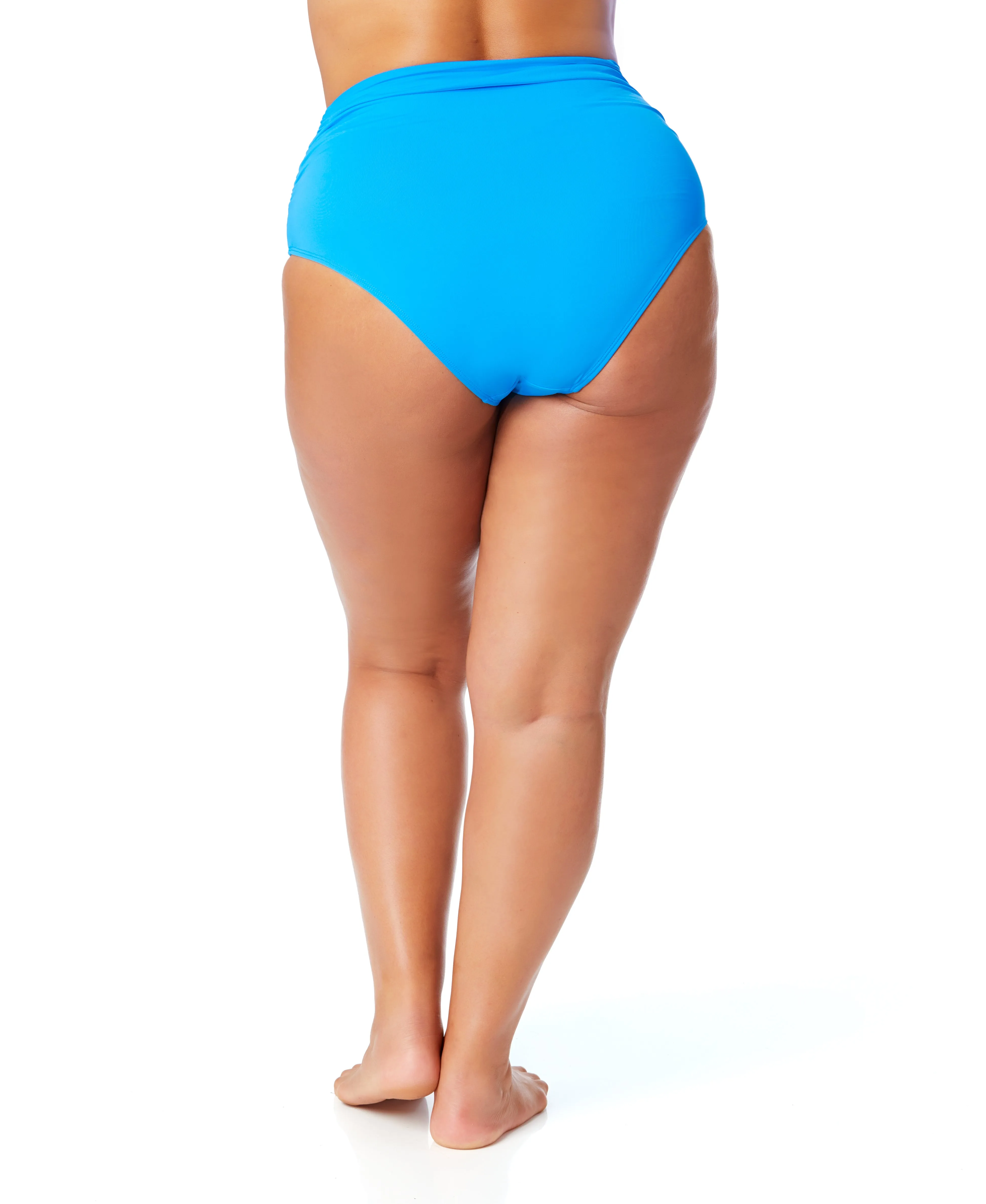 Women's Plus Live In Color High Waisted Shirred Bottom sold by Anne Cole product image thumbnail 5