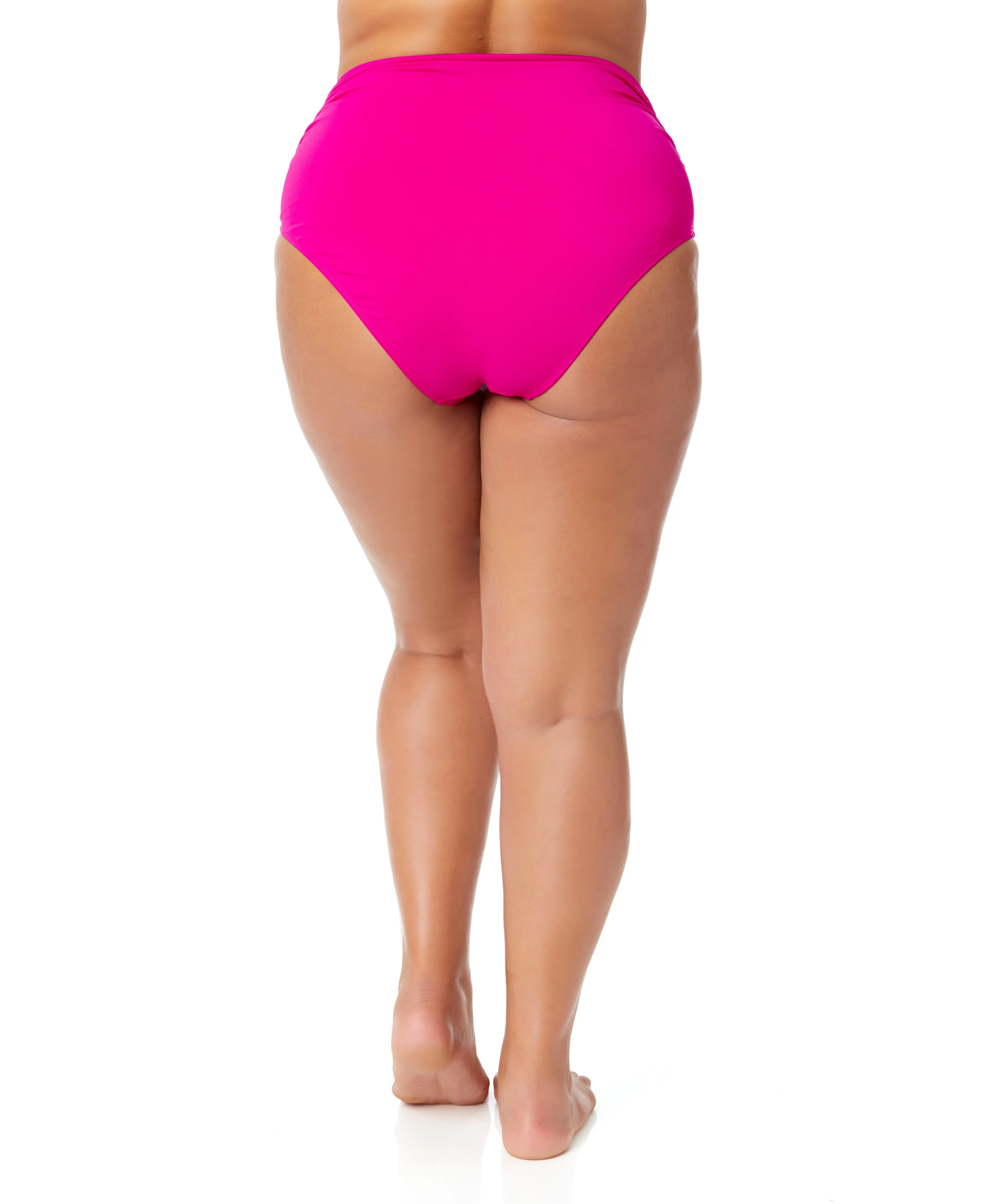 Women's Plus Live In Color High Waisted Shirred Bottom sold by Anne Cole product image thumbnail 4
