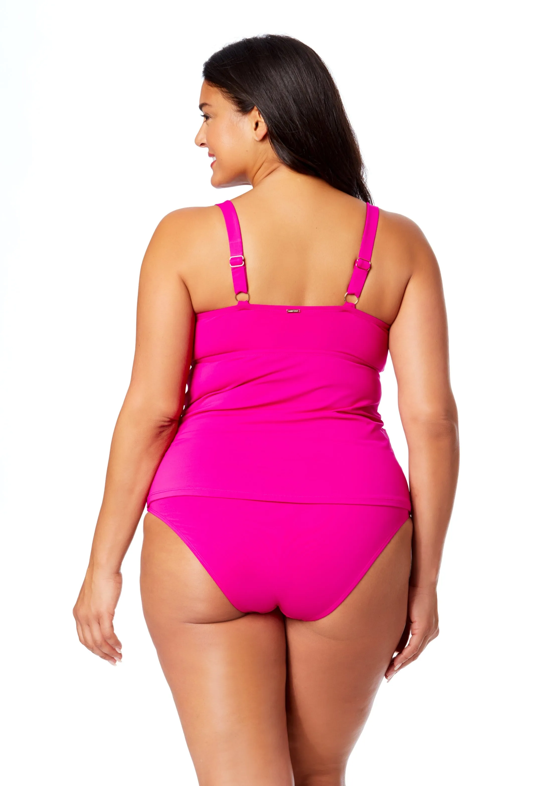 Women's Plus Live In Color Twist Front Underwire Tankini Swim Top sold by Anne Cole product image thumbnail 2