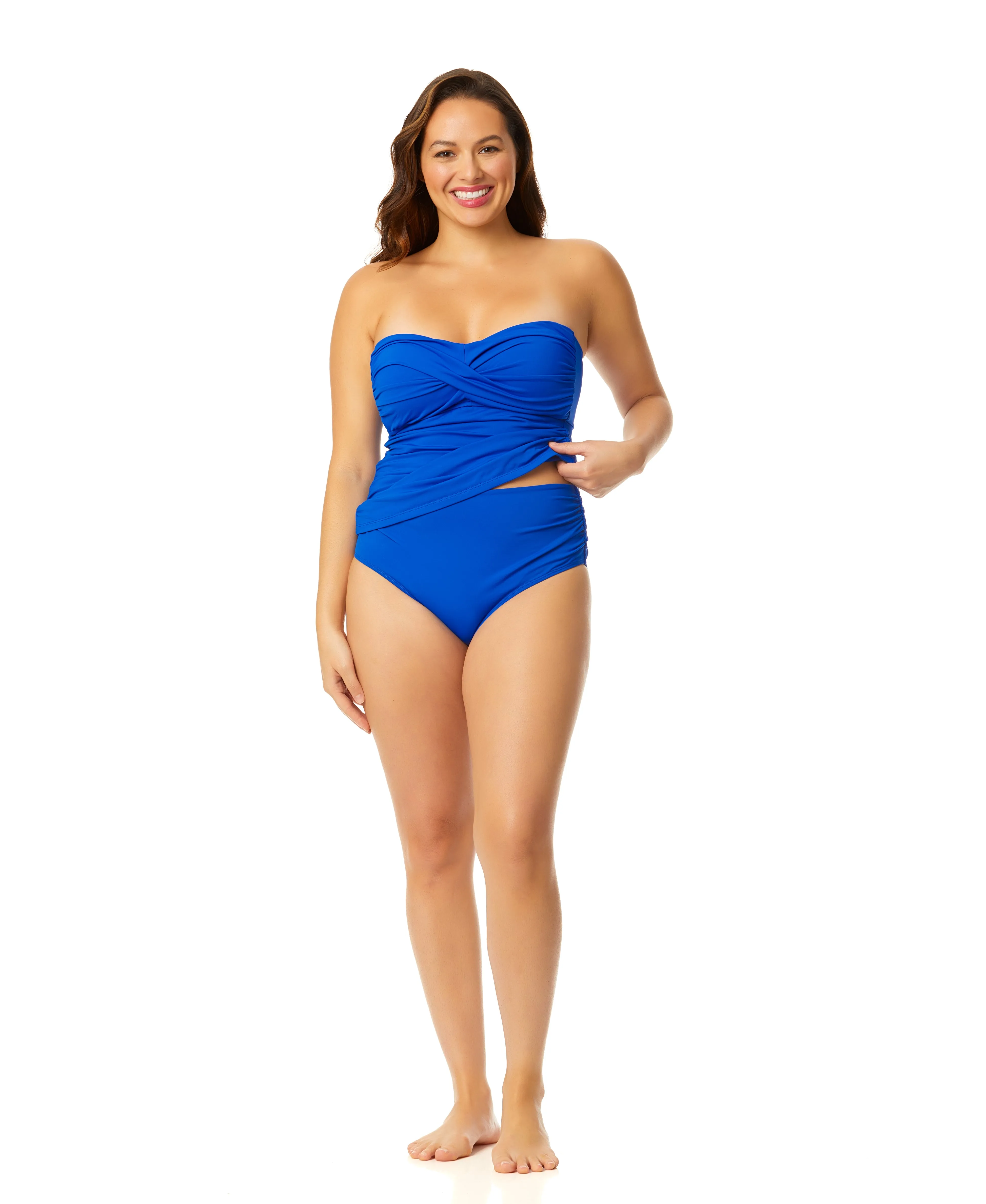 Women's Live In Color Twist Front Bandeaukini Swim Top sold by Anne Cole product image thumbnail 4