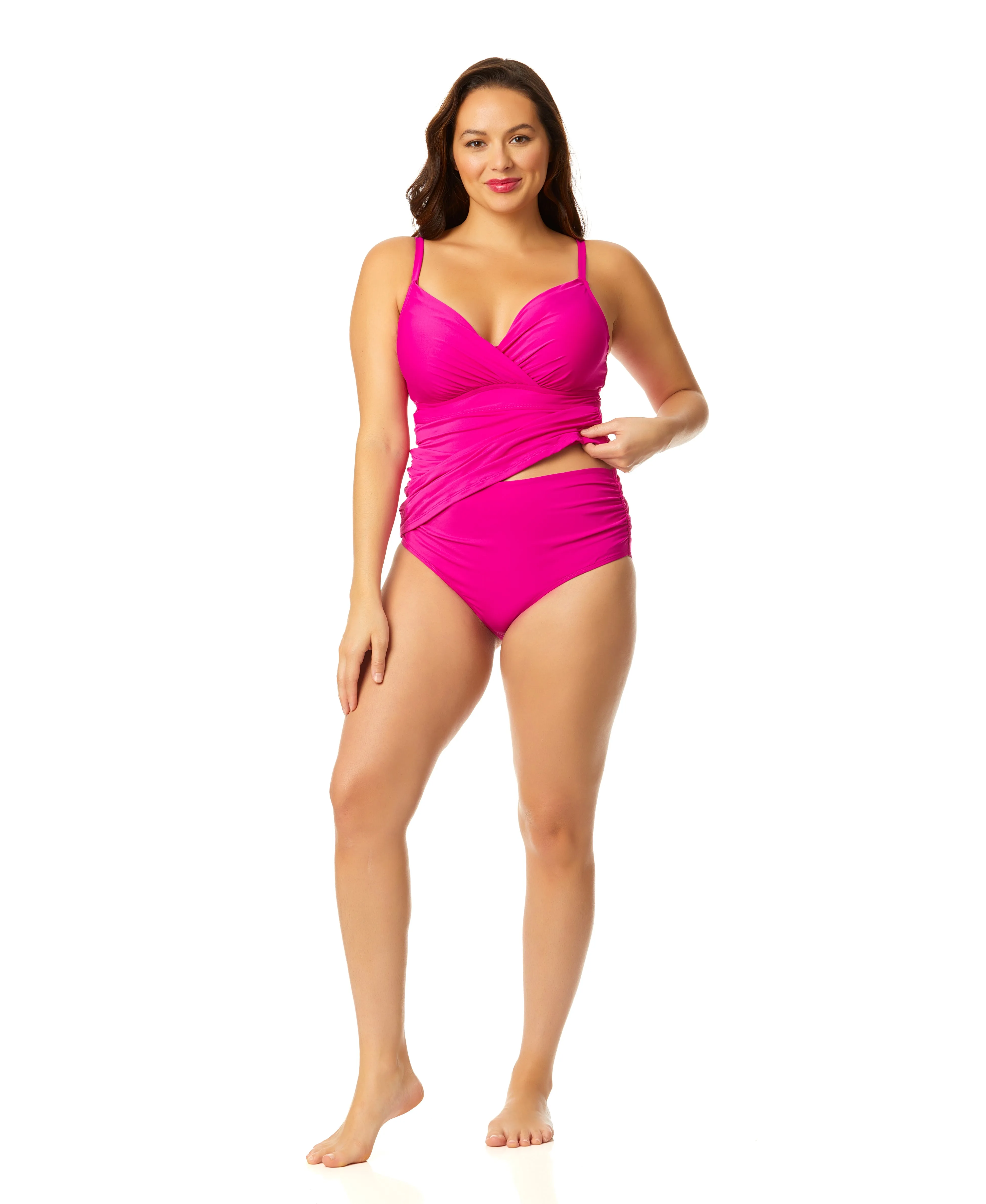 Women's Live In Color Twist Front Underwire Tankini Swim Top sold by Anne Cole product image thumbnail 3