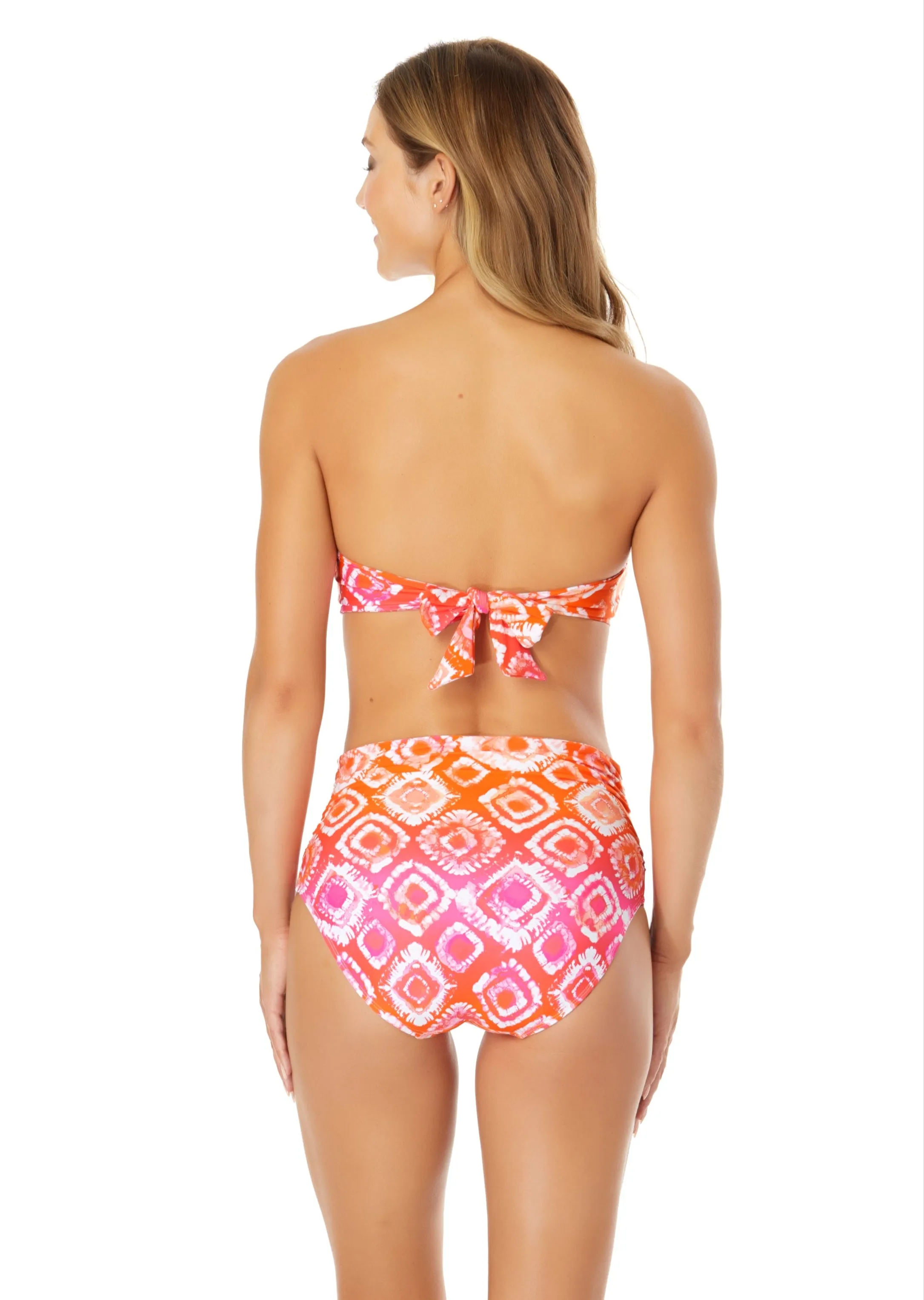 Women's Tie Dye Foulard Twist Bandeau Bikini Swim Top sold by Anne Cole product image thumbnail 2