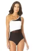 Anne Cole - Assymetrical Mesh One Piece Swimsuit sold by Anne Cole