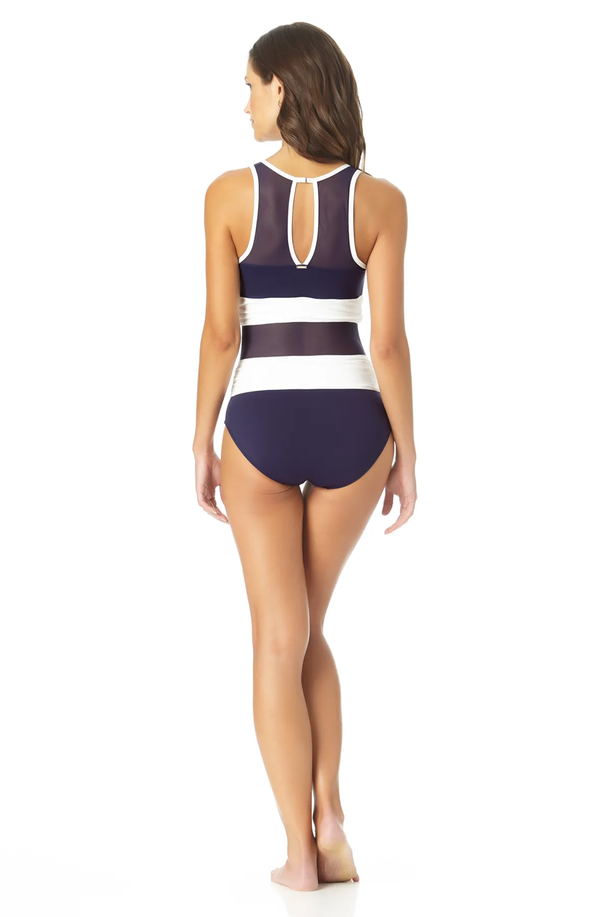 Anne Cole - High Neck Mesh One Piece Swimsuit sold by Anne Cole product image thumbnail 4