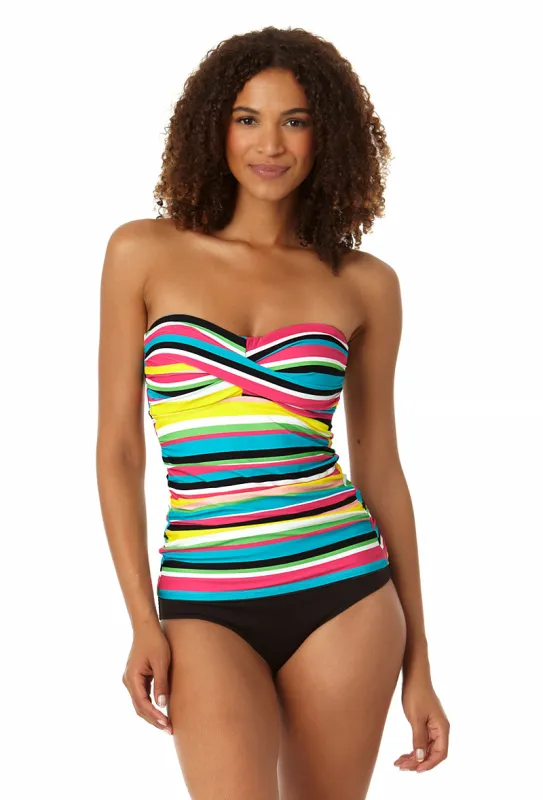 Anne Cole - Women's Twist Front Bandeaukini Swim Top sold by Anne Cole