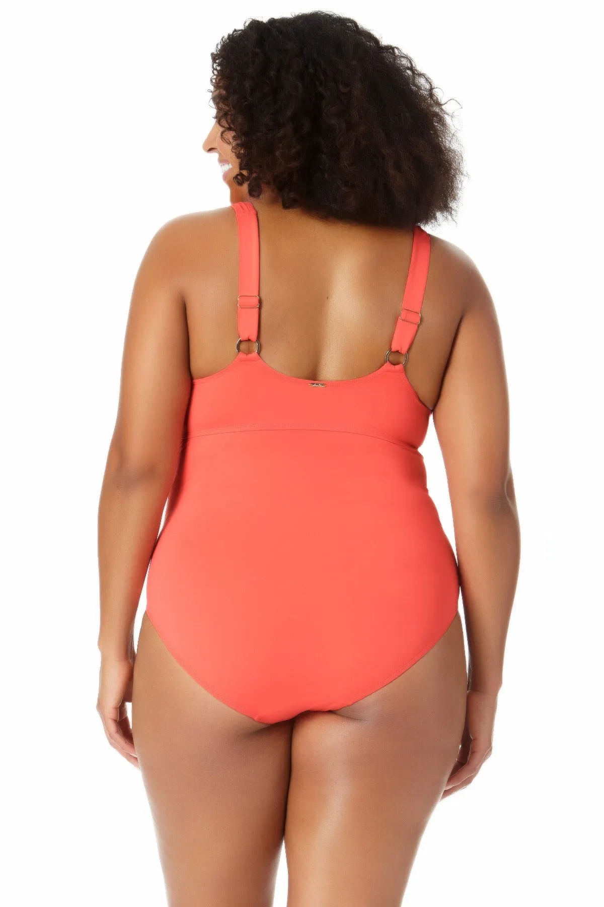 Anne Cole Plus - Square Neck Shirred One Piece sold by Anne Cole product image thumbnail 2