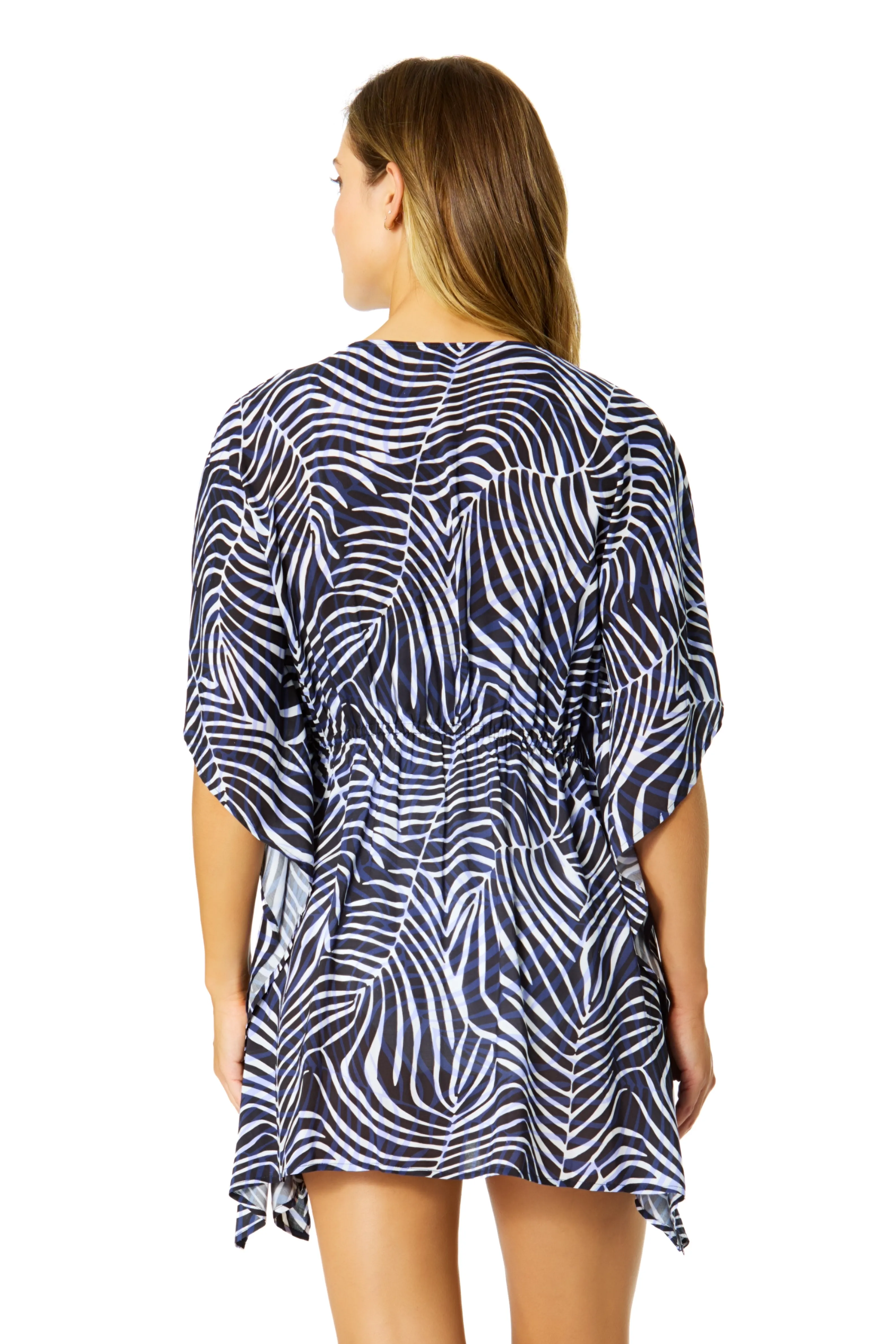 Women's Shadow Palm Tie Front Kaftan Swimsuit Cover Up sold by Anne Cole product image thumbnail 2