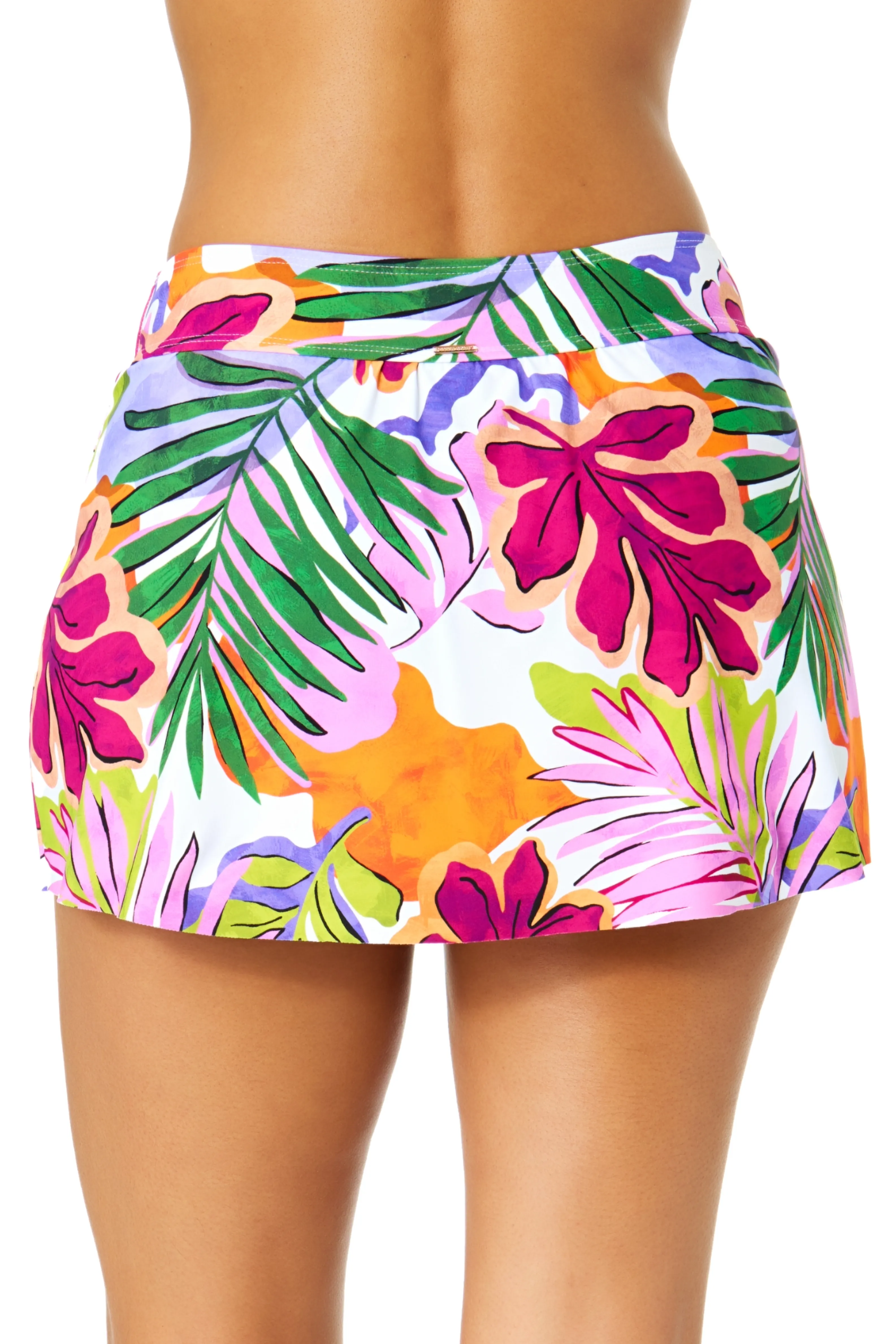 Women's Mod Tropical Drape Front Mid Rise Swim Skirt Bottom sold by Anne Cole product image thumbnail 4
