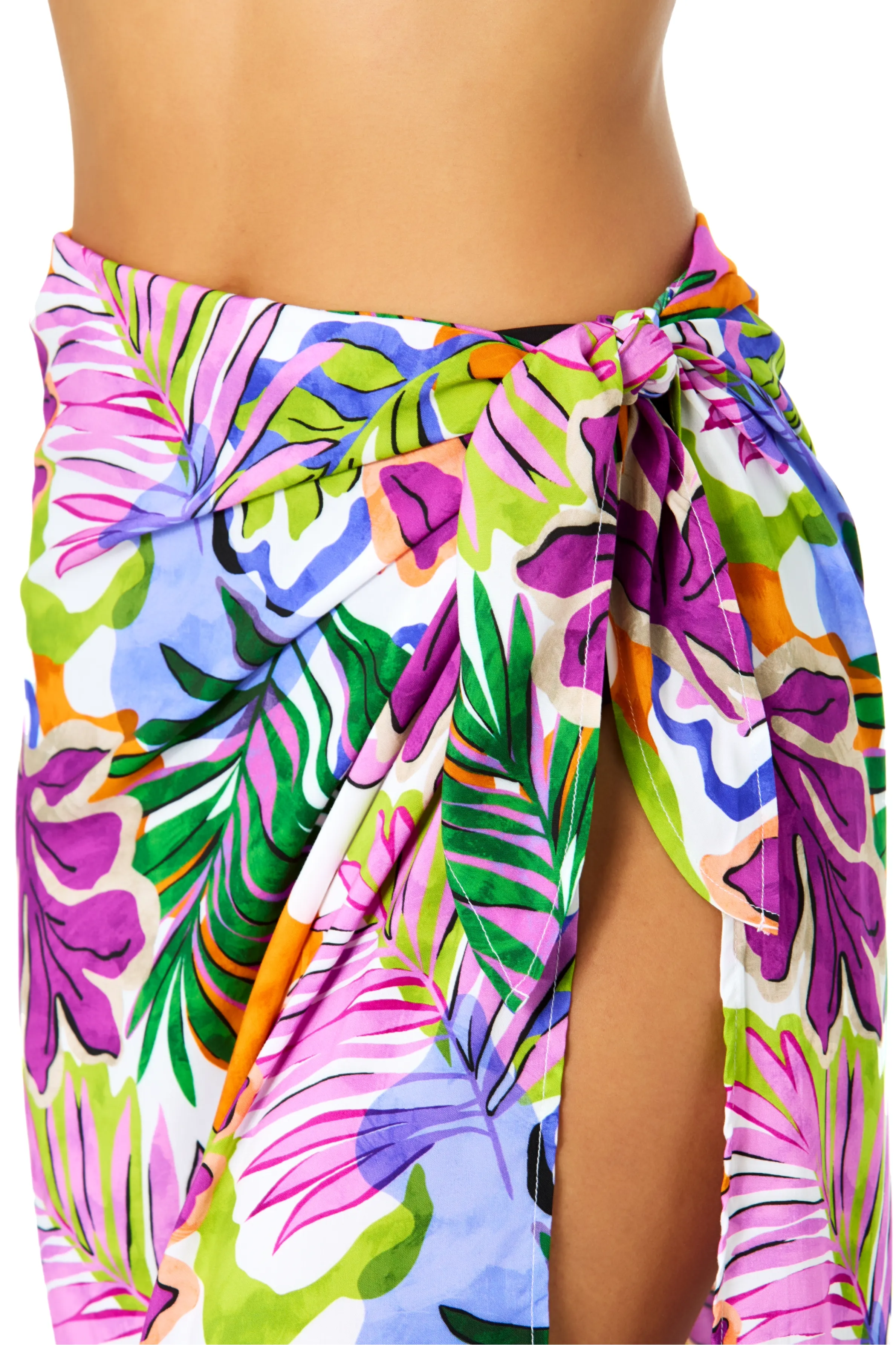 Women's Mod Tropical Tie Front Pareo Cover Up sold by Anne Cole product image thumbnail 3