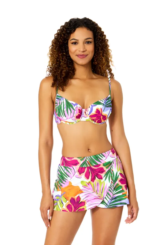 Women's Mod Tropical Shirred Underwire Bikini Swim Top sold by Anne Cole