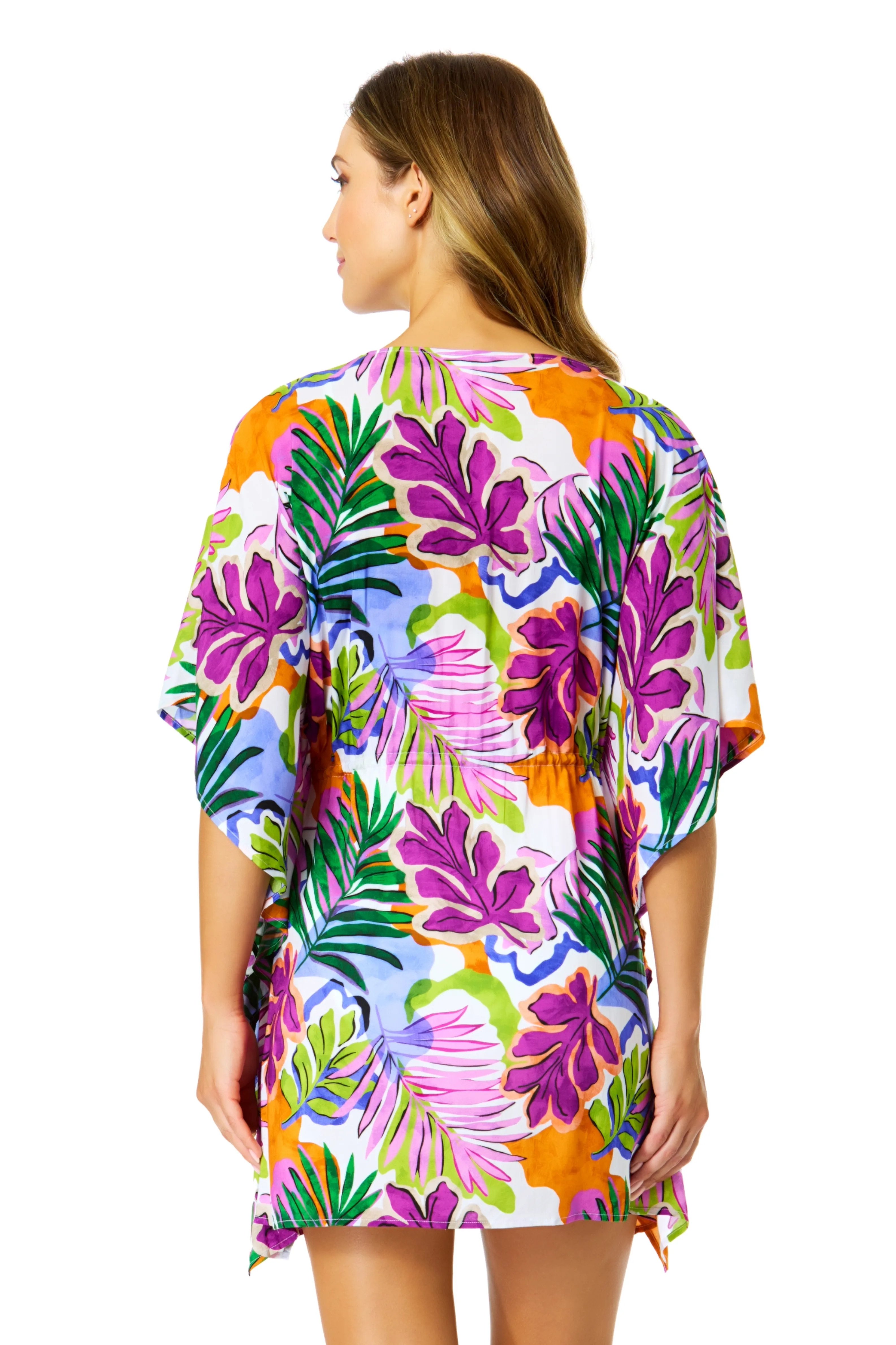 Women's Mod Tropical Tie Front Kaftan Swimsuit Cover Up sold by Anne Cole product image thumbnail 2