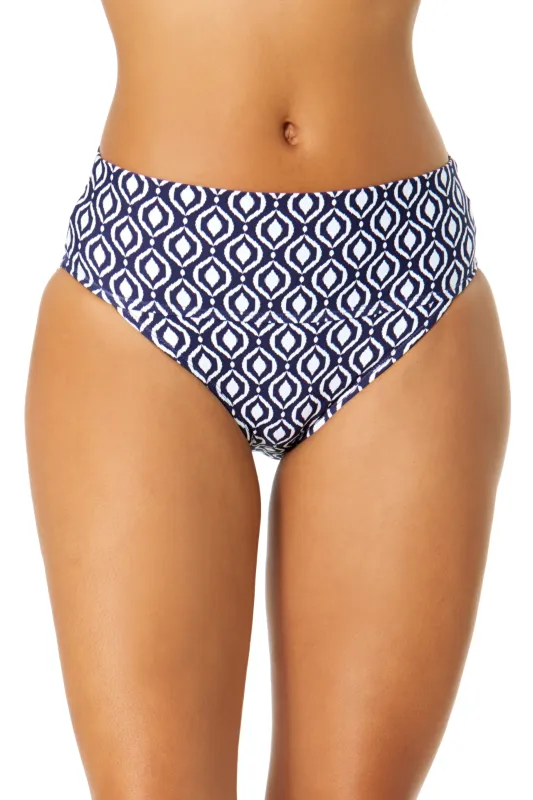 Women's Azzurra Geo Soft Band High Waist Swim Bottom sold by Anne Cole
