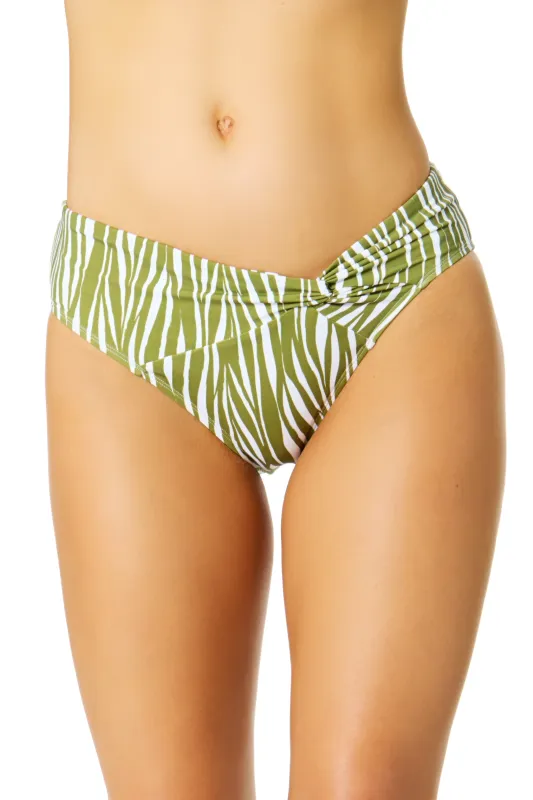 Women's Sierra Woodblock Twist Front Swim Bottom sold by Anne Cole