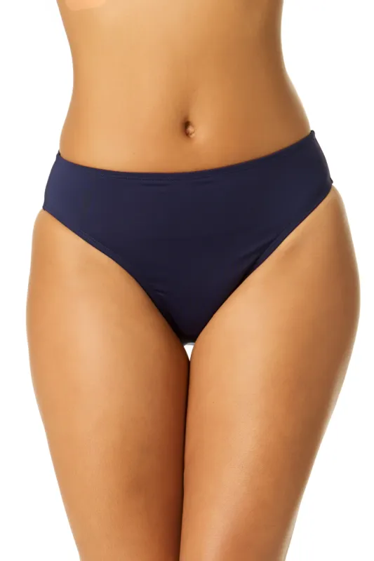 Women's Live In Color Navy Clean Midrise Swim Bottom sold by Anne Cole