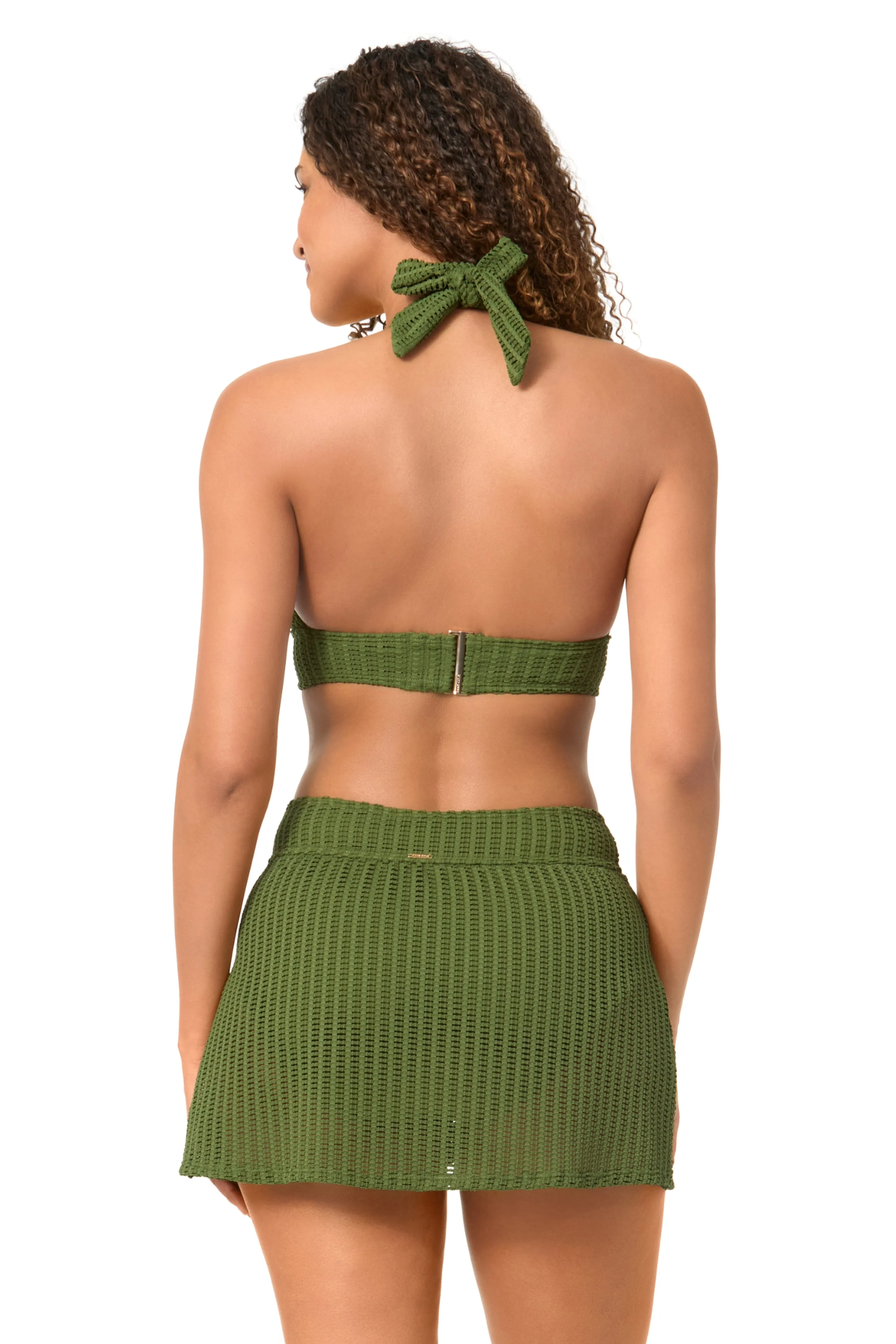 Women's Live In Color Textured Olive Halter Bikini Top sold by Anne Cole product image thumbnail 2
