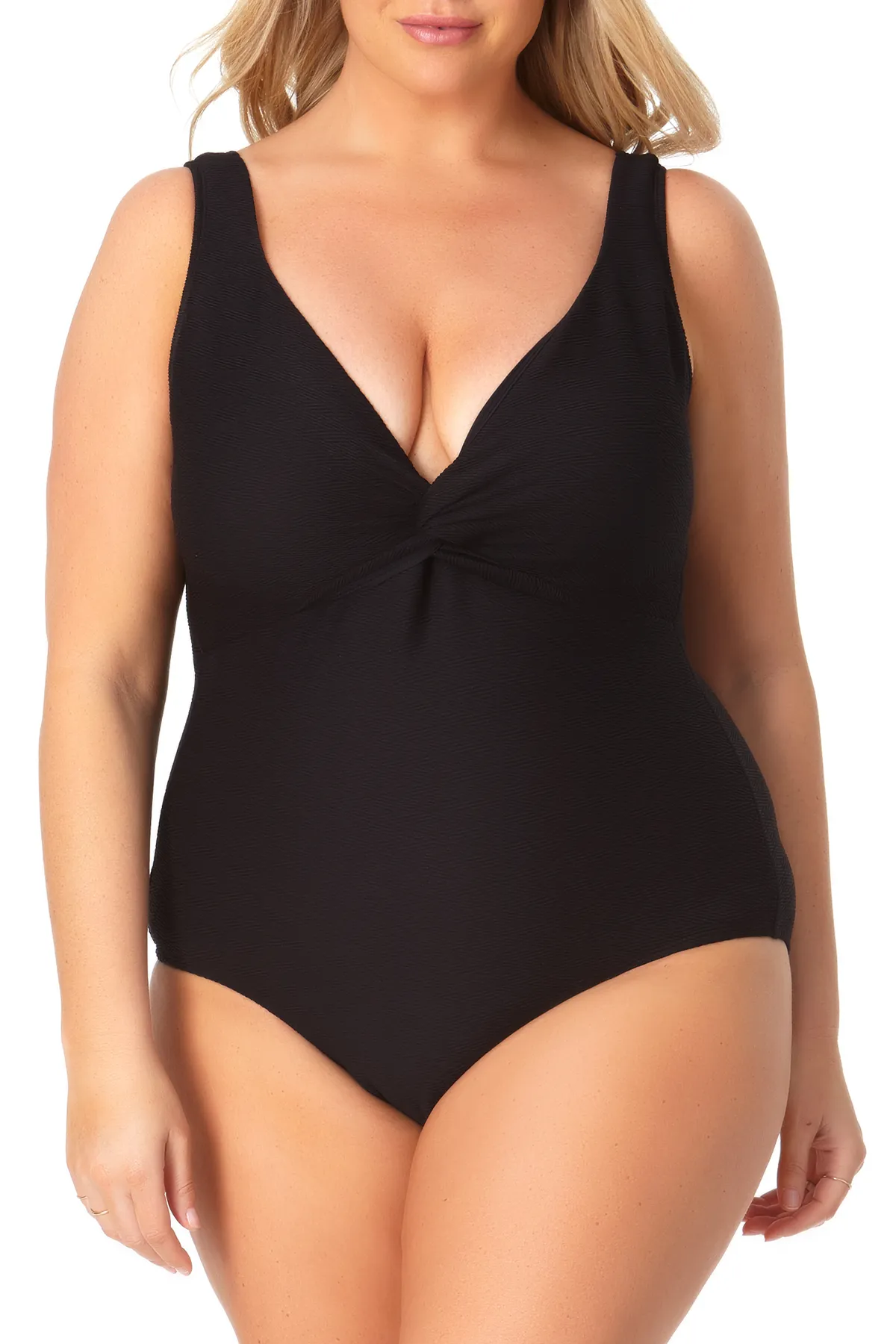 Anne Cole Plus - Twist Front One Piece Swimsuit sold by Anne Cole