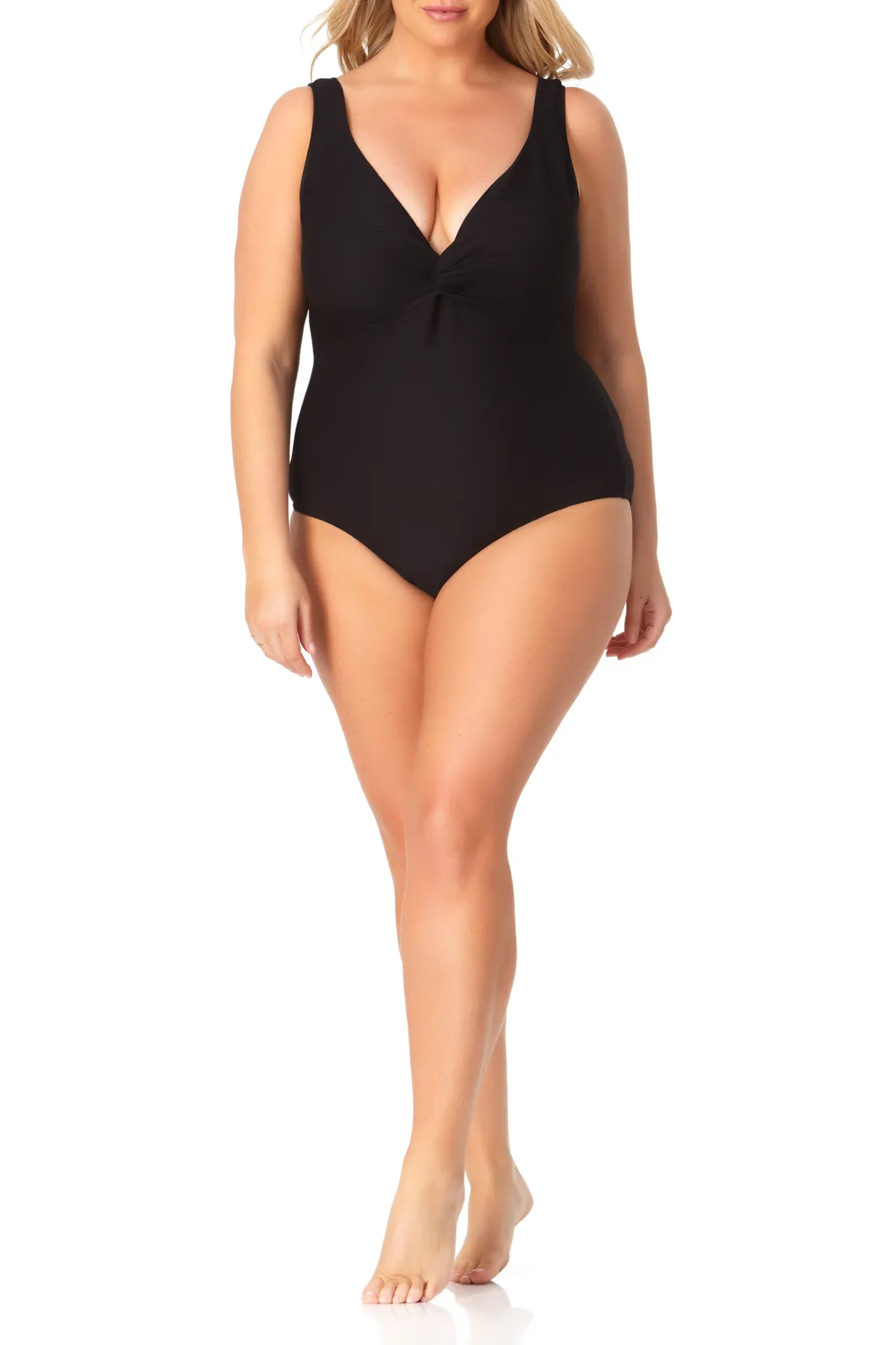 Anne Cole Plus - Twist Front One Piece Swimsuit sold by Anne Cole product image thumbnail 3