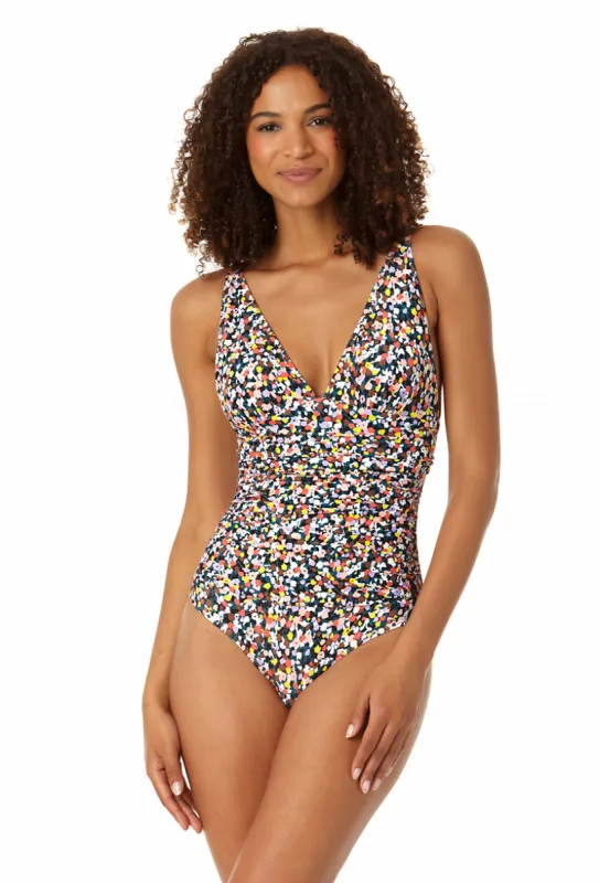 Anne Cole - Women's Soft Band Shirred One Piece Swimwsuit sold by Anne Cole
